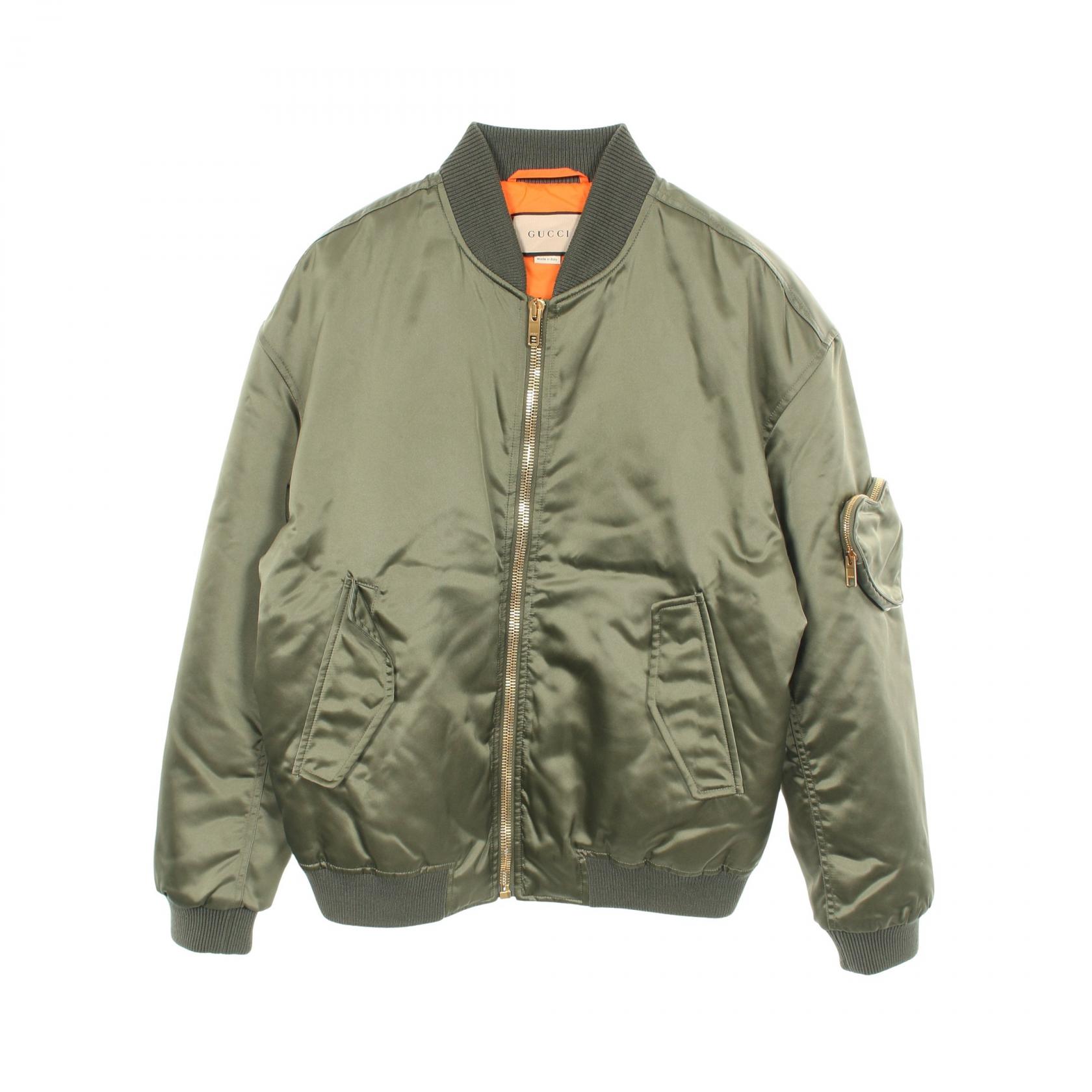 【10%OFFクーポン 7/21 10時~7/26 9:59】グッチ GUCCI ARCUS CAELESRIS ブルゾン 衣料品 アウター ナイロン カーキ系 【中古】|RECLO(リクロ)店