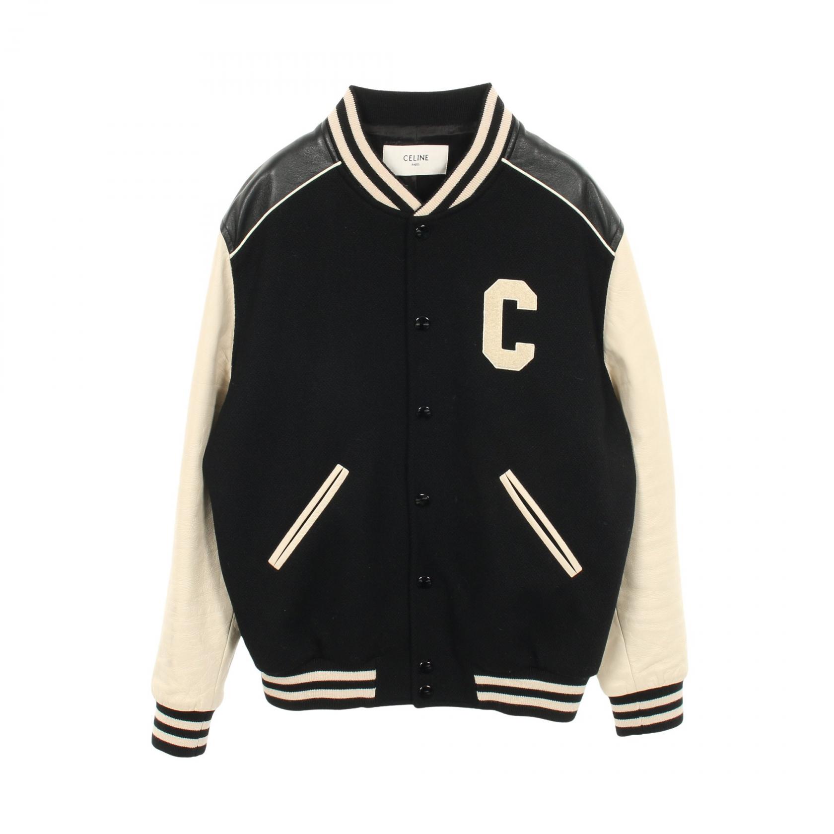 楽天市場】CELINE 2021AW Loose Varsity-Style Jacket in Wool