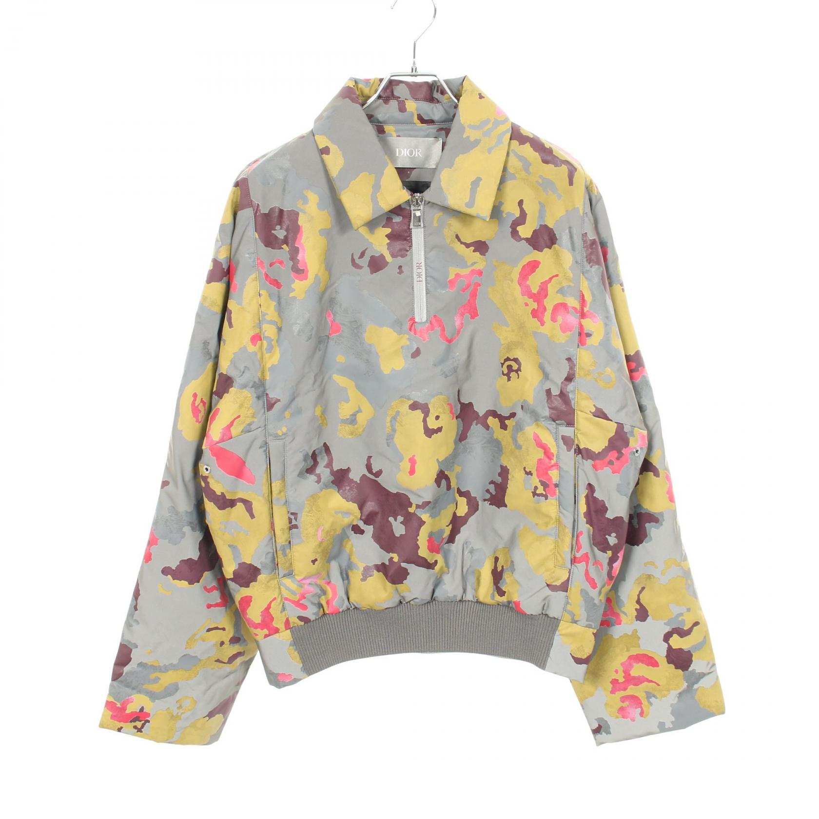 ディオール Dior DIOR × DUNCAN GRANT Reflective Camo Anorak Jacket ブルゾン 衣料品 アウター ポリエステル グレー系 / マルチカラー 【中古】