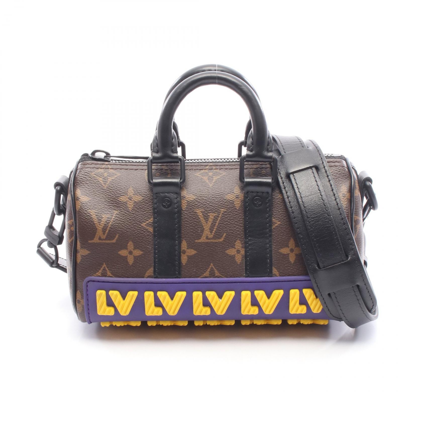 【15%OFFクーポン対象 4/4 20時-4/10 23:59】ルイ・ヴィトン LOUIS VUITTON キーポルXS LVラバー トートバッグ バッグ PVCコーティングキャンバス レザー ラバー/モノグラム・LVラバー モノグラム ブラウン系 / ブラック系 / マルチカラー M45788 【中古】