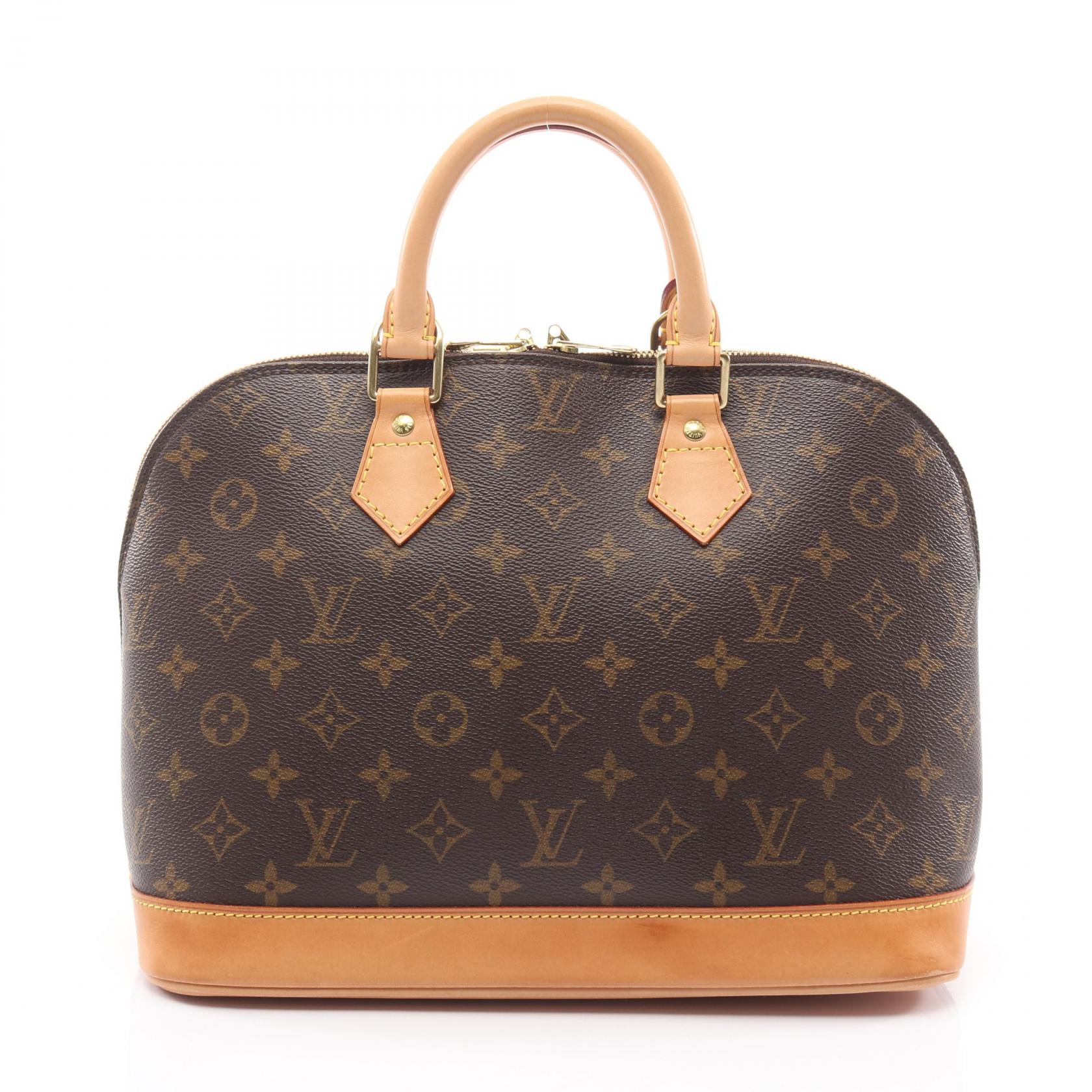 ルイ・ヴィトン LOUIS VUITTON アルマPM ハンドバッグ バッグ PVCコーティングキャンバス レザー モノグラム ブラウン系 M51130 【中古】