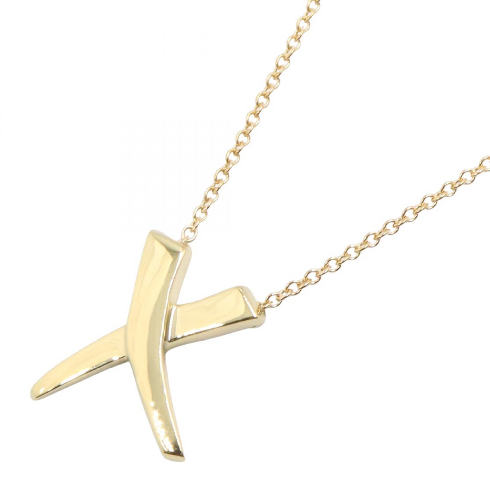ティファニー TIFFANY＆CO キス ネックレス ネックレス ジュエリー K18（イエローゴールド） ゴールド系 【中古】
