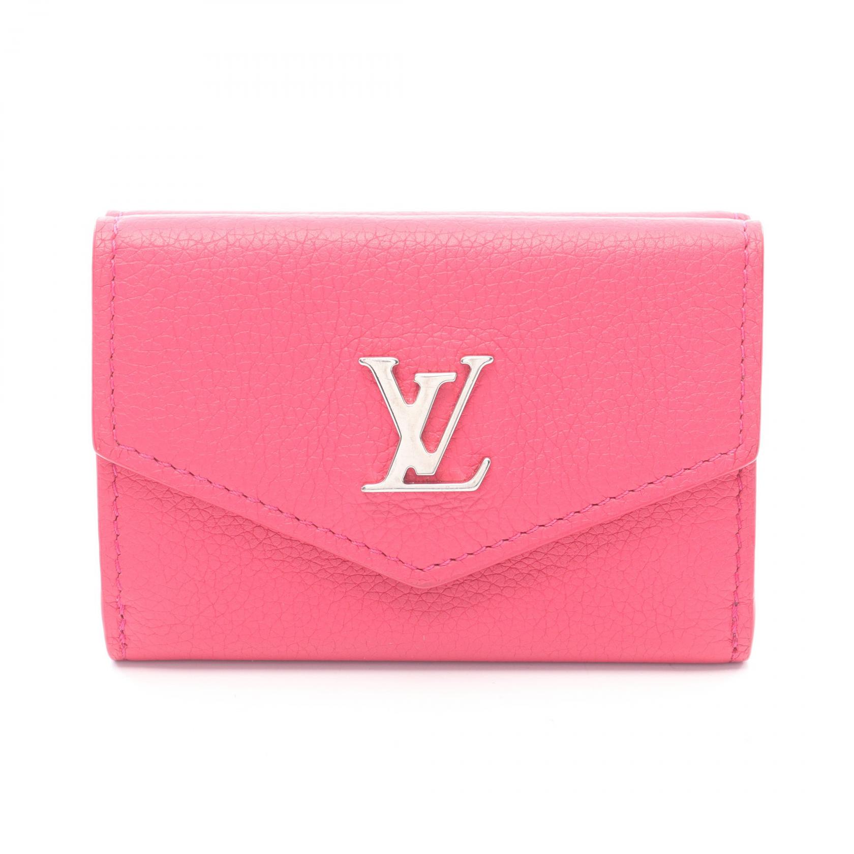 楽天市場】ルイヴィトン ポルトフォイユロックミニ ピンク 三つ折り