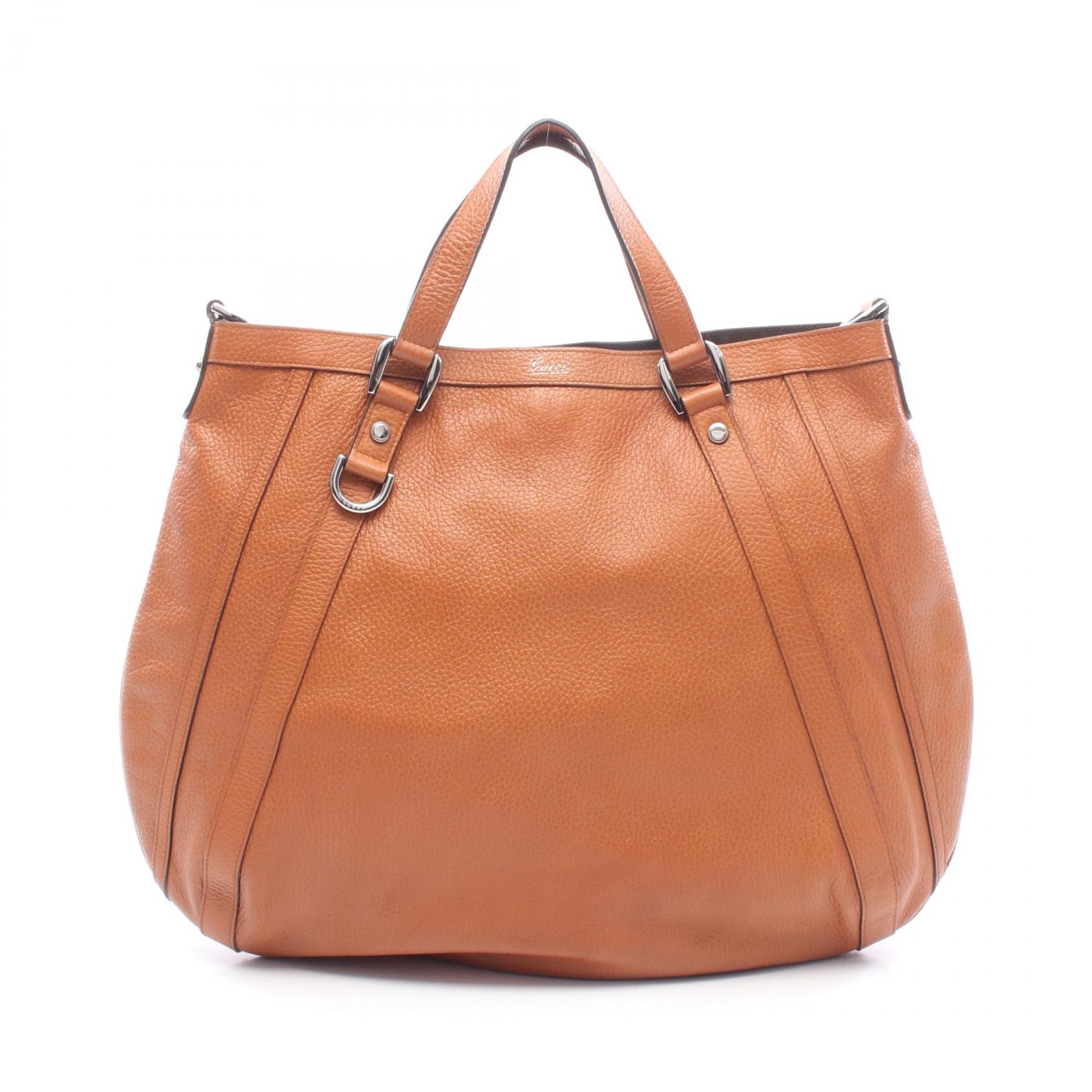 【20%OFFクーポン対象 4/4 20時-4/10 23:59】グッチ GUCCI アビー GG柄 ハンドバッグ バッグ レザー ブラウン系 268641 【中古】