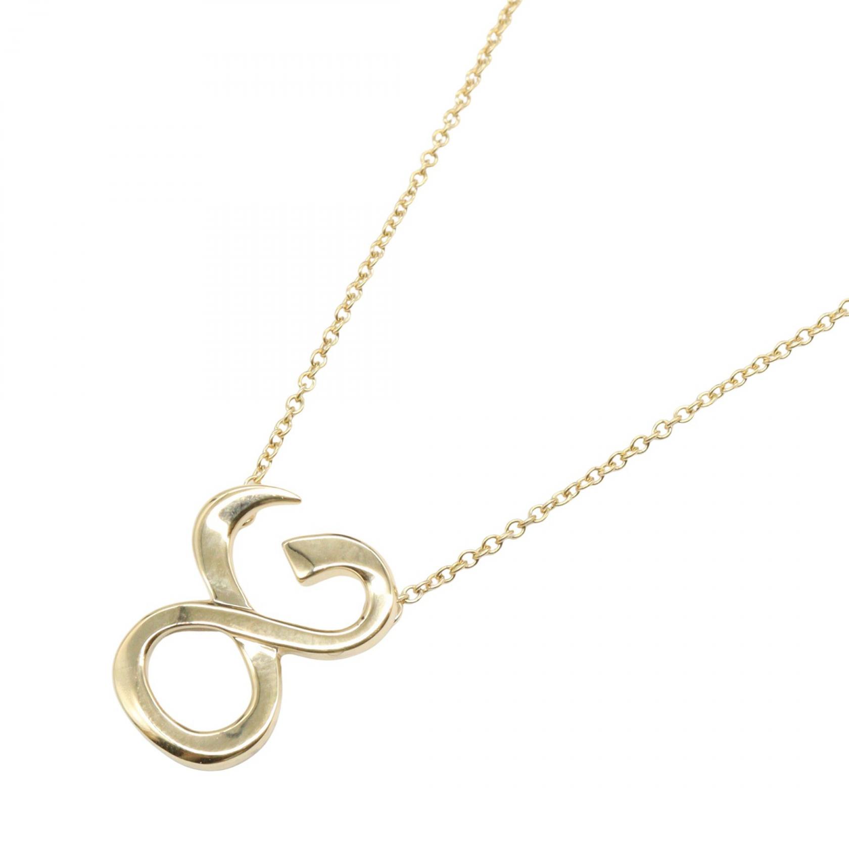 ティファニー TIFFANY＆CO グラフィティラブ ネックレス ネックレス ジュエリー K18（イエローゴールド） ゴールド系 【中古】