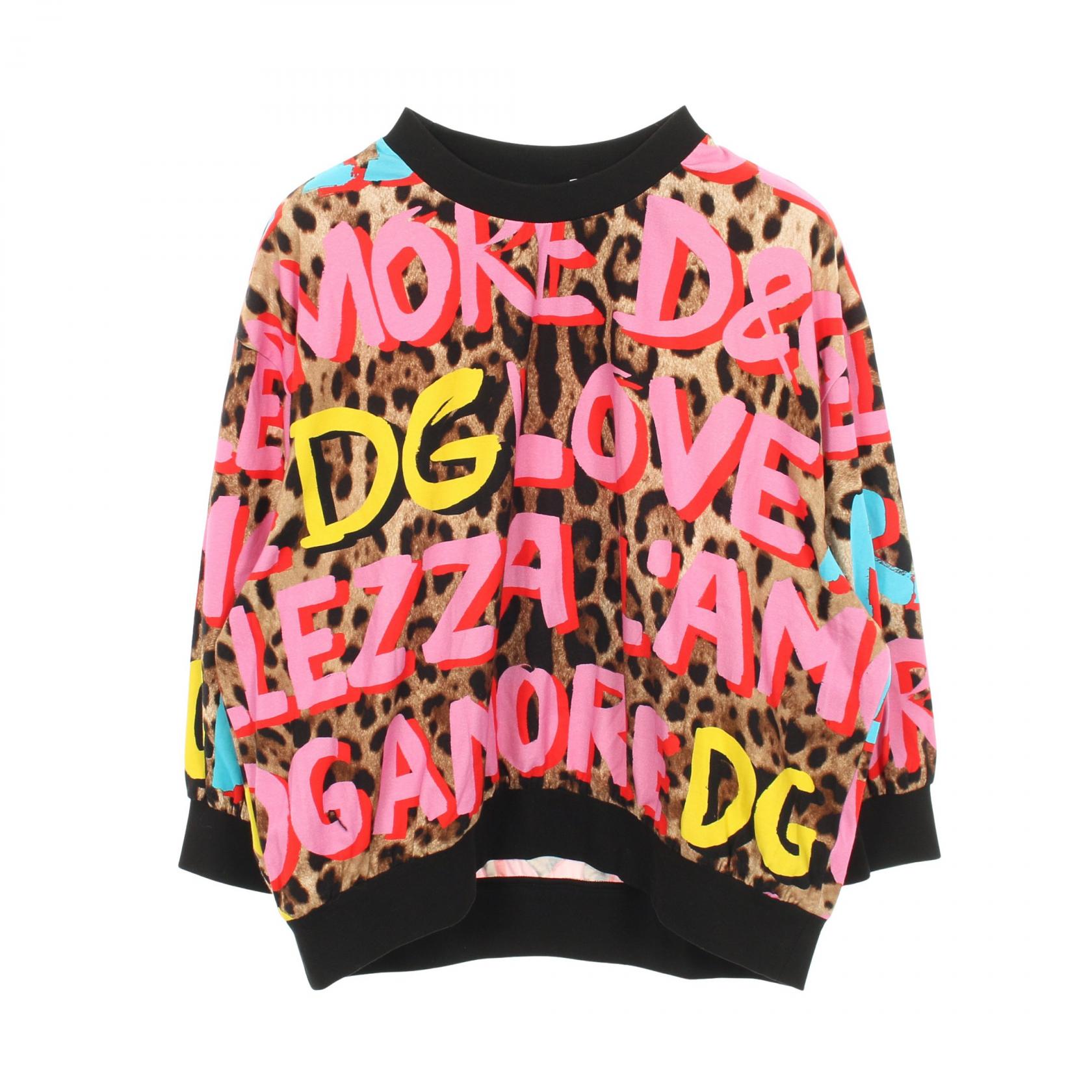 ドルチェアンドガッバーナ DOLCE & GABBANA カットソー 衣料品 トップス コットン ブラウン系 / ブラック系 / マルチカラー 【中古】