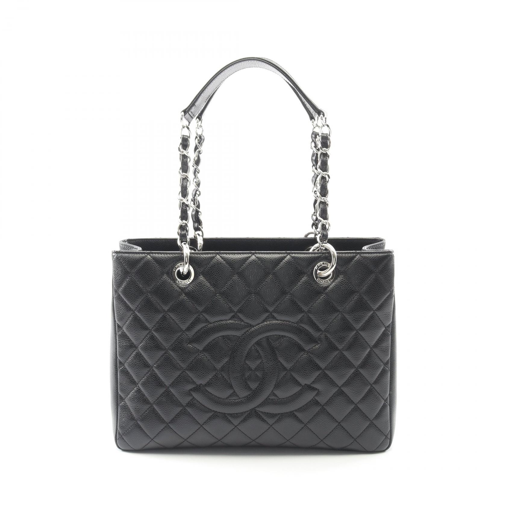 シャネル CHANEL マトラッセ グランドショッピング GST トートバッグ バッグ キャビアスキン(グレインドカーフ) ブラック系 A50995 【中古】｜RECLO（リクロ）店