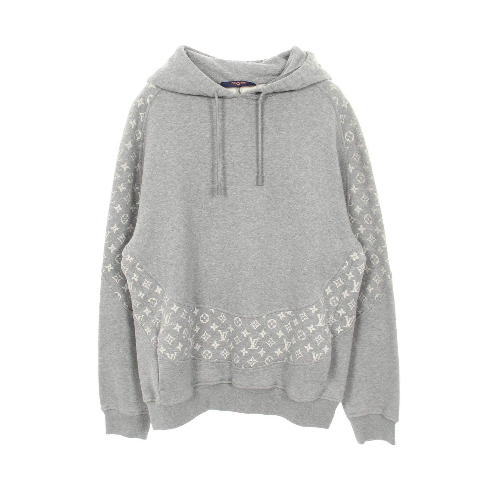 ルイ・ヴィトン LOUIS VUITTON モノグラム サークルカットフーディ パーカー 衣料品 トップス コットン グレー系 【中古】