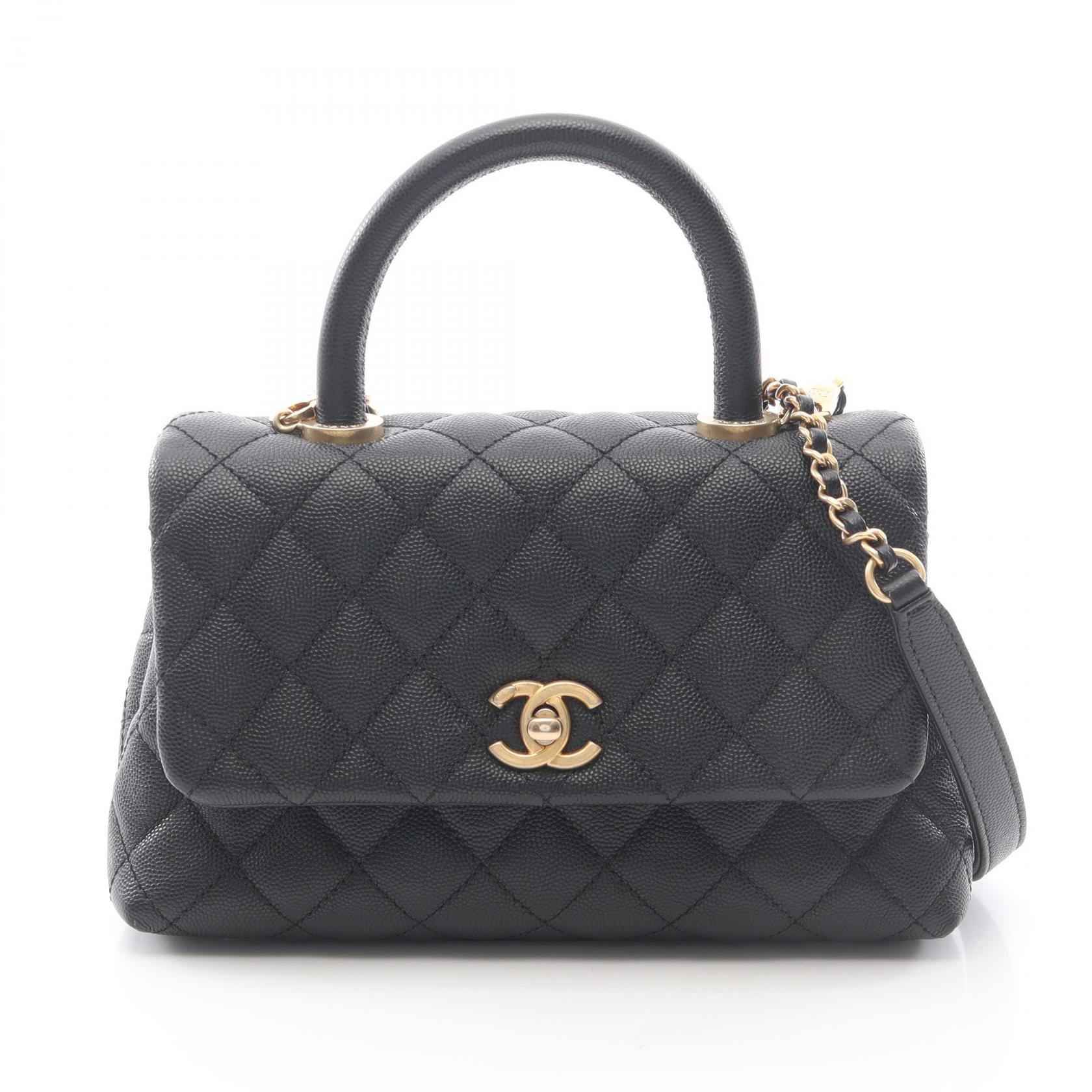 最終値下げ！新品シャネルマイクロミニココハンドルハンドバッグマトラッセ キャビア CHANEL（シャネル） ショルダーバッグ マイクロミニ ココハンドル