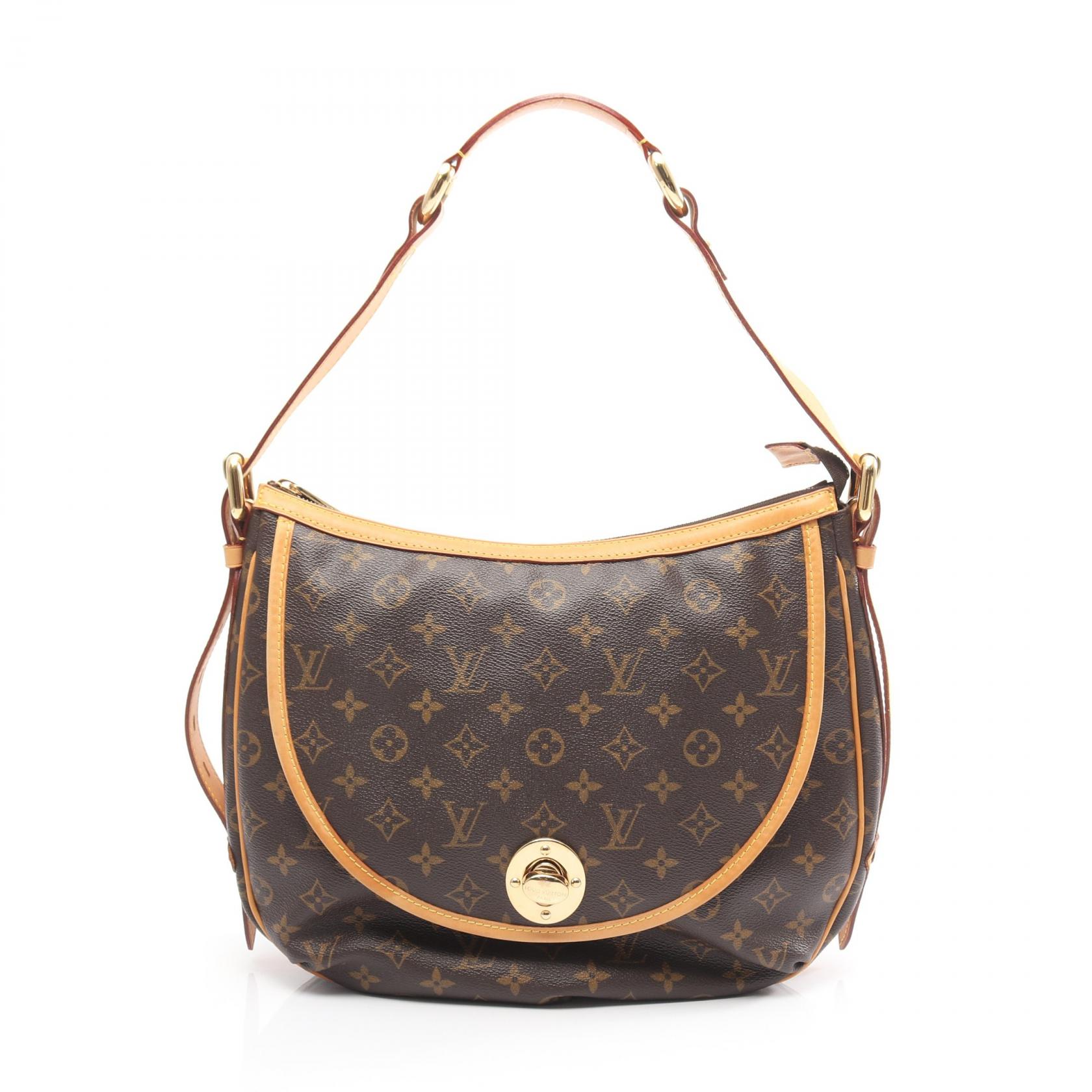 ルイ・ヴィトン LOUIS VUITTON トゥラムGM ショルダーバッグ バッグ PVCコーティングキャンバス レザー モノグラム ブラウン系 M40075 【中古】