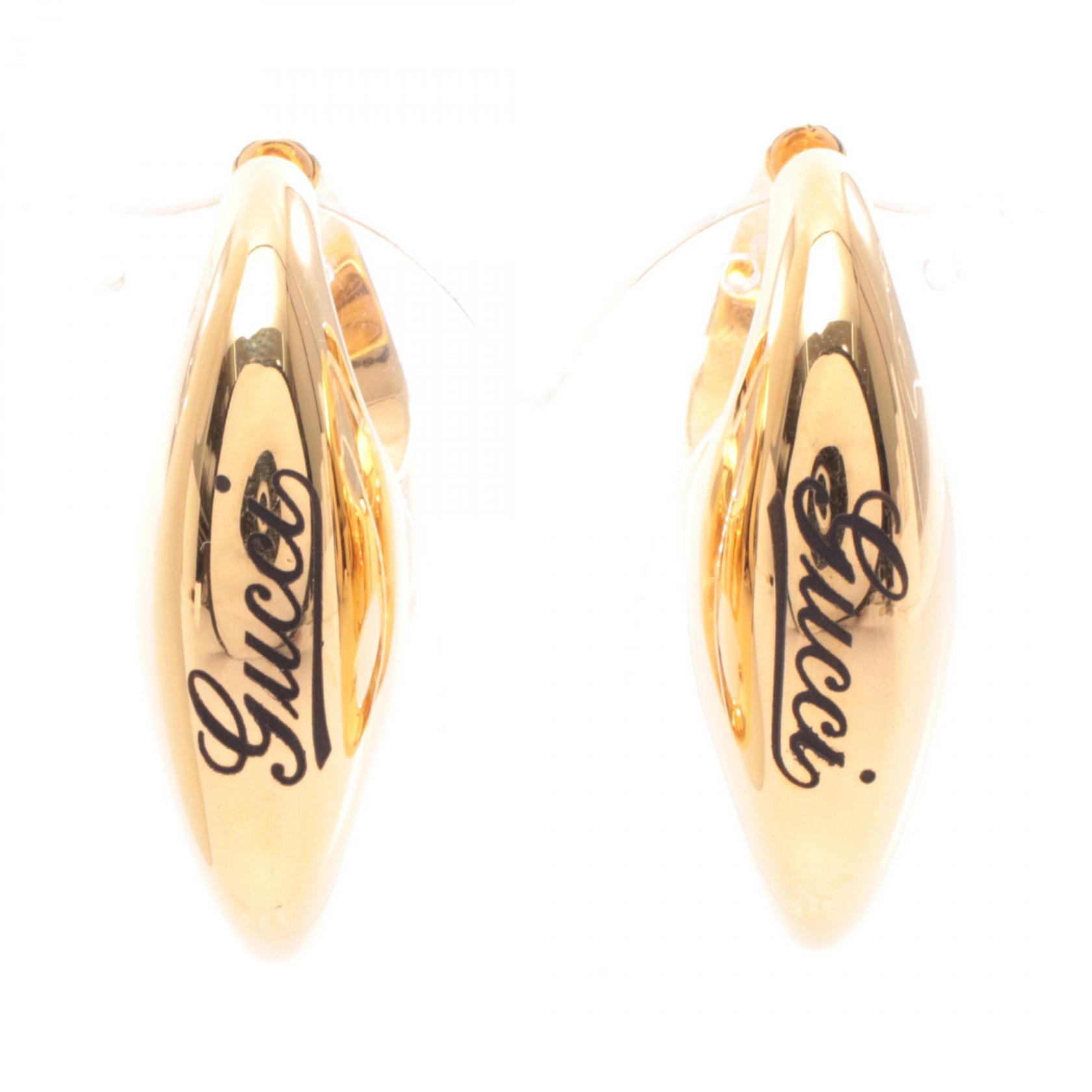 グッチ GUCCI マリナチェーン ピアス ジュエリー GP（ゴールドメッキ） ゴールド系 【中古】