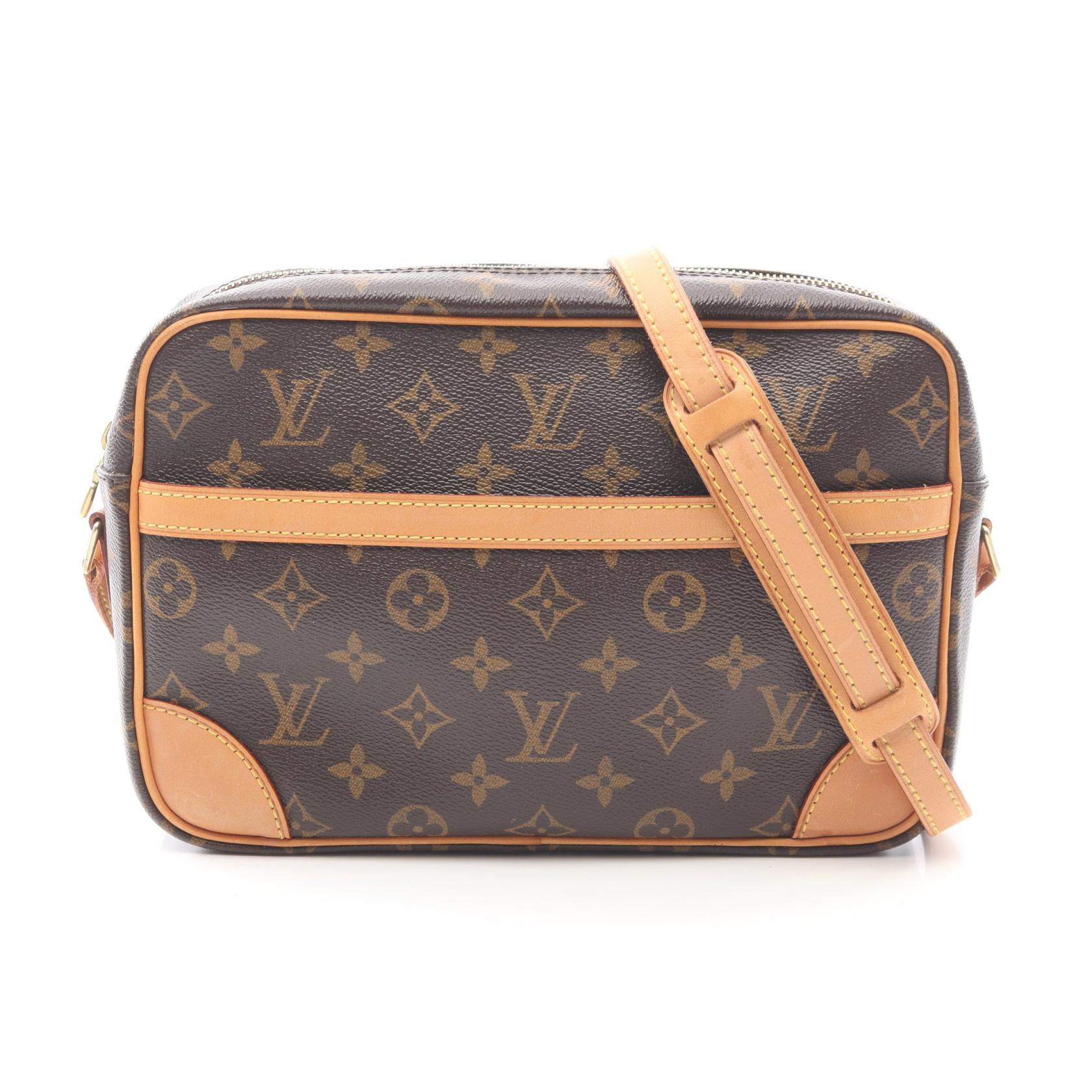 【15%OFFクーポン対象 4/4 20時-4/10 23:59】ルイ・ヴィトン LOUIS VUITTON トロカデロ27 ショルダーバッグ バッグ PVCコーティングキャンバス レザー モノグラム ブラウン系 M51274 【中古】