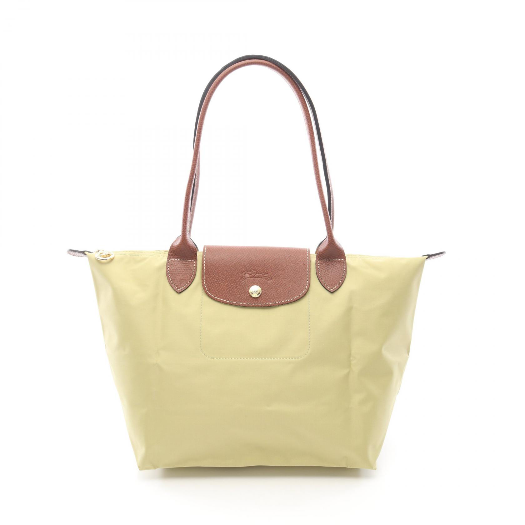 ロンシャン Longchamp LE PLIAGE ORIGINAL M ル プリアージュ オリジナル M トートバッグ バッグ キャンバス レザー グリーン系 / ブラウン系 L2605089244 【新品】