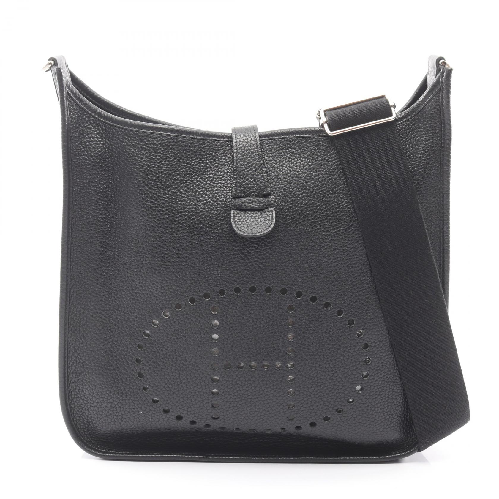 【15%OFFクーポン 7/19 20時~7/26 9:59】エルメス HERMES エヴリン 3 トロワ GM ショルダーバッグ バッグ レザー トリヨンクレマンス トリヨンクレマンス ブラック系 【中古】|RECLO(リクロ)店