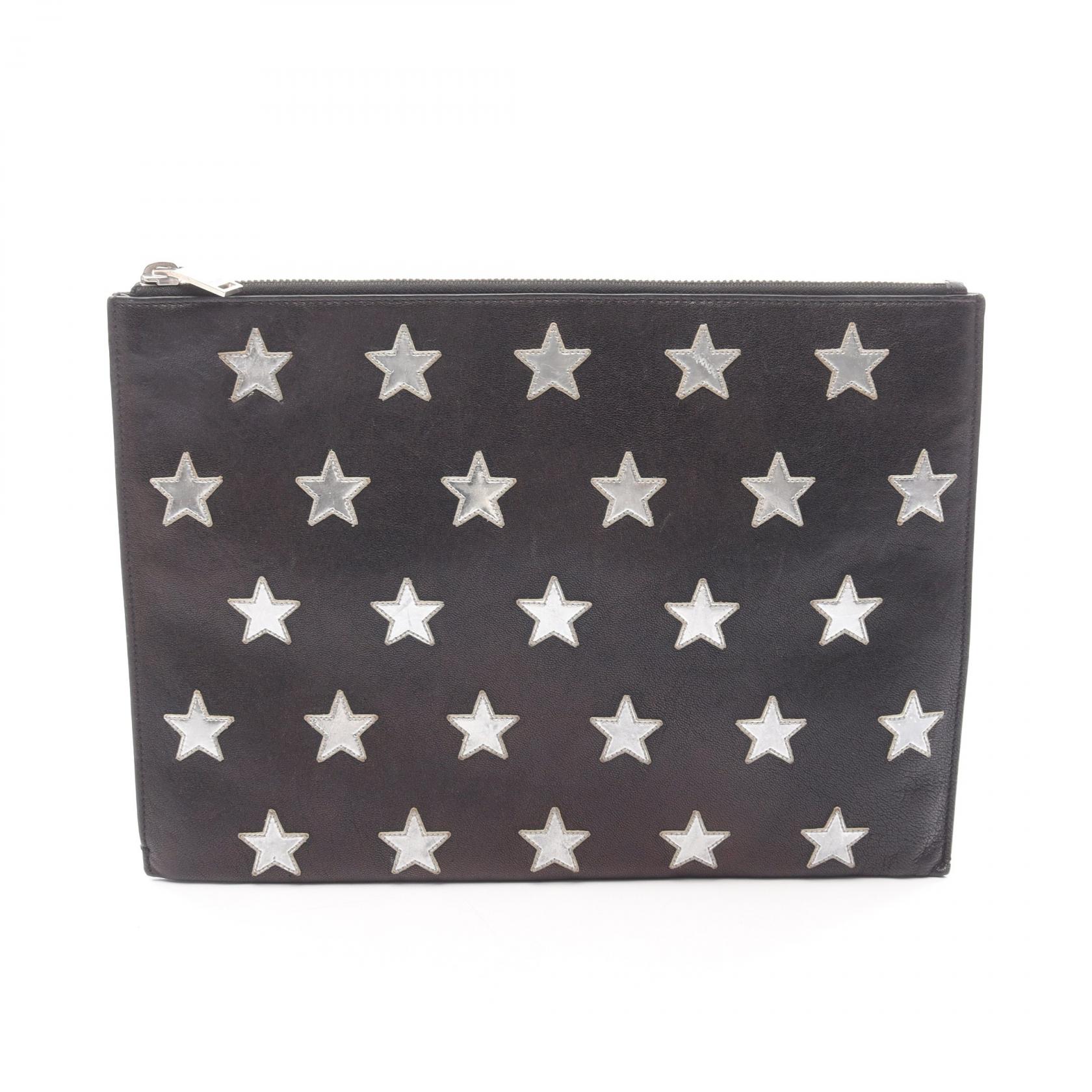 サンローランパリ SAINT LAURENT PARIS セカンドバッグ クラッチバッグ バッグ レザー ブラック系 / シルバー系 397295 【中古】|RECLO(リクロ)店