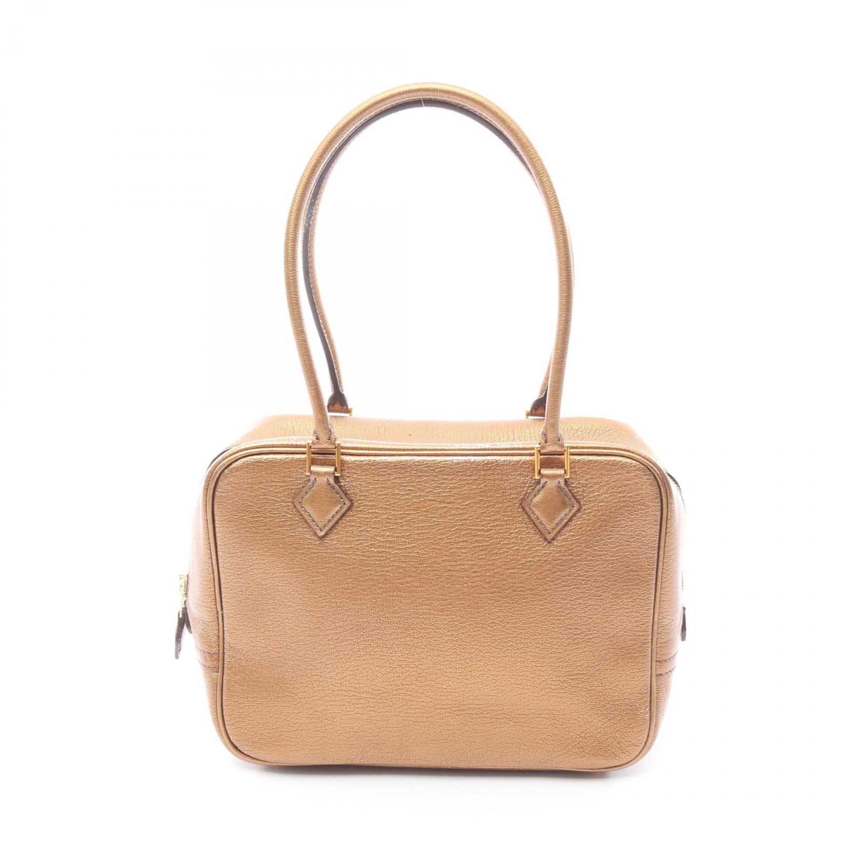 エルメス HERMES ミニプリュム20 ハンドバッグ バッグ シェーブル シェーブル ブラウン系 【中古】|RECLO(リクロ)店