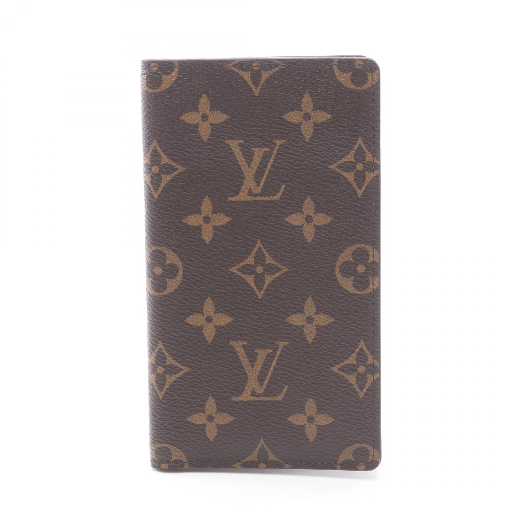 ルイ・ヴィトン LOUIS VUITTON アジェンダ ポッシュ 手帳カバー アクセサリー PVCコーティングキャンバス モノグラム ブラウン系 R20503 【中古】