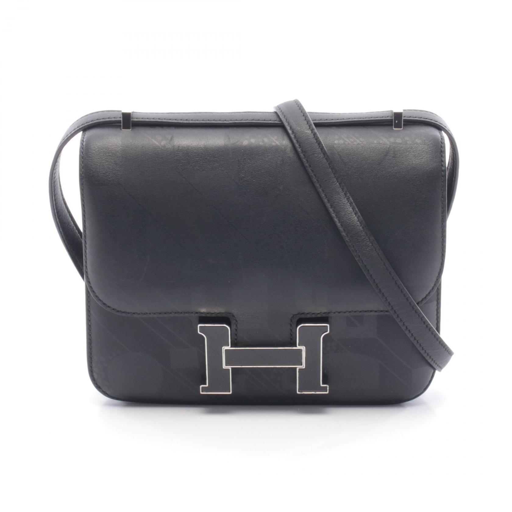 エルメス HERMES コンスタンス3 ミニ インプリメ ショルダーバッグ バッグ レザー ソンブレロ ソンブレロ ブラック系 【中古】