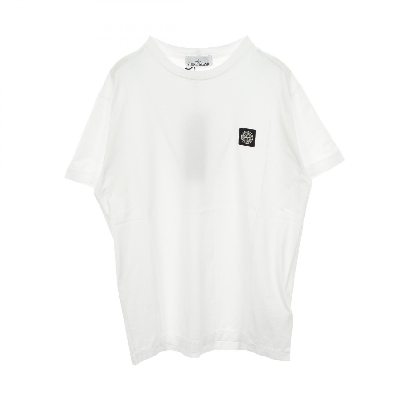 ストーンアイランド STONE ISLAND 半袖Tシャツ 衣料品 トップス コットン ホワイト系 L1S152100027S0013V0 【新品】
