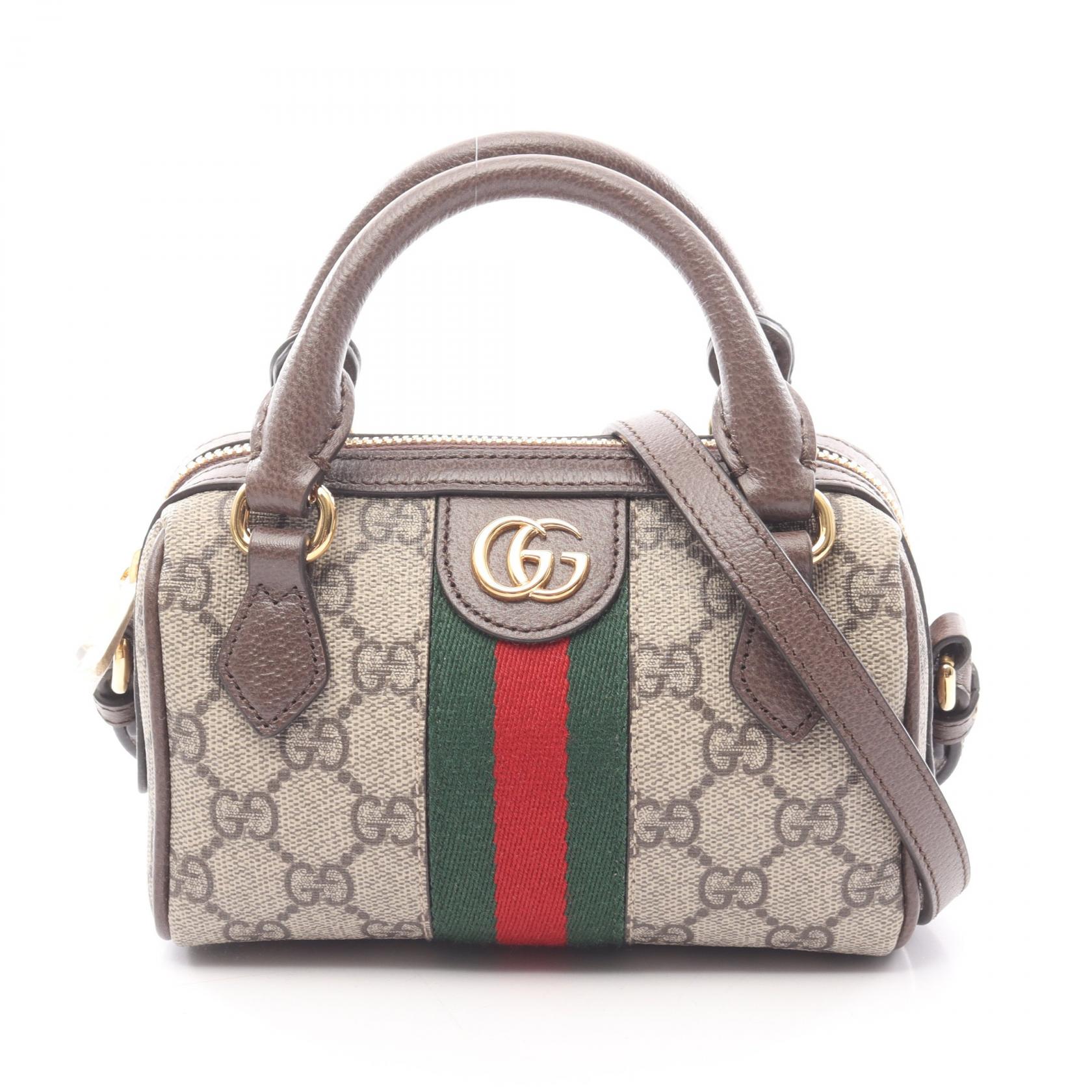 グッチ GUCCI オフィディア シェリーライン GGスプリーム ハンドバッグ バッグ PVCコーティングキャンバス レザー ベージュ系 / ブラウン系 / マルチカラー 78149096IWG8745 【新品】
