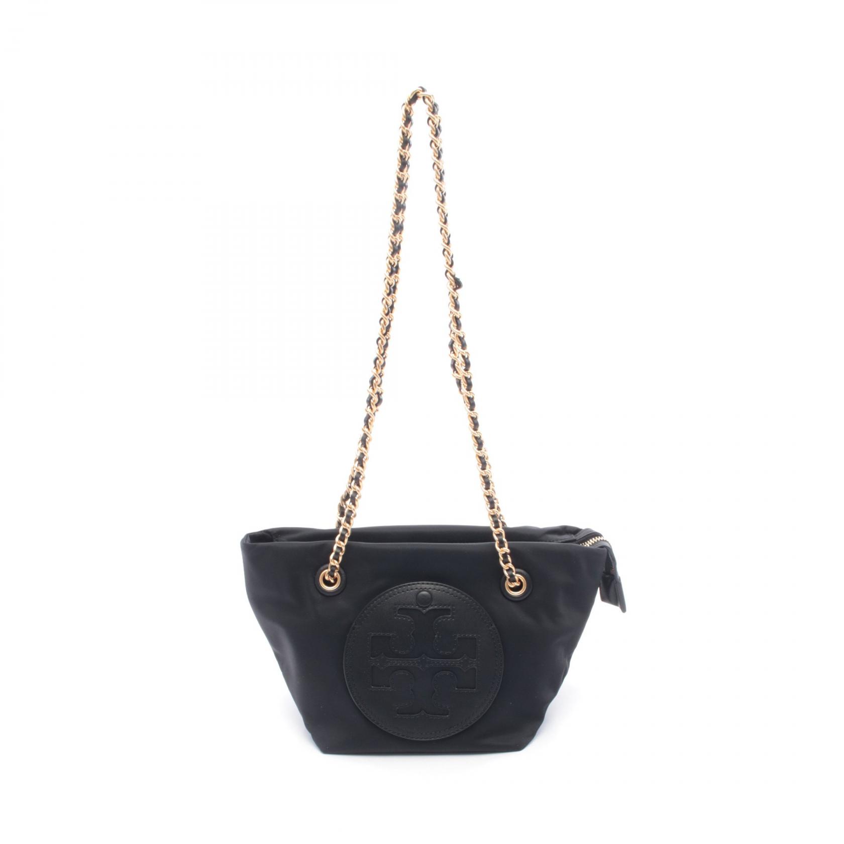 トリーバーチ Tory Burch Ella エラ トートバッグ バッグ ナイロン レザー ブラック系 160183001 【新品】