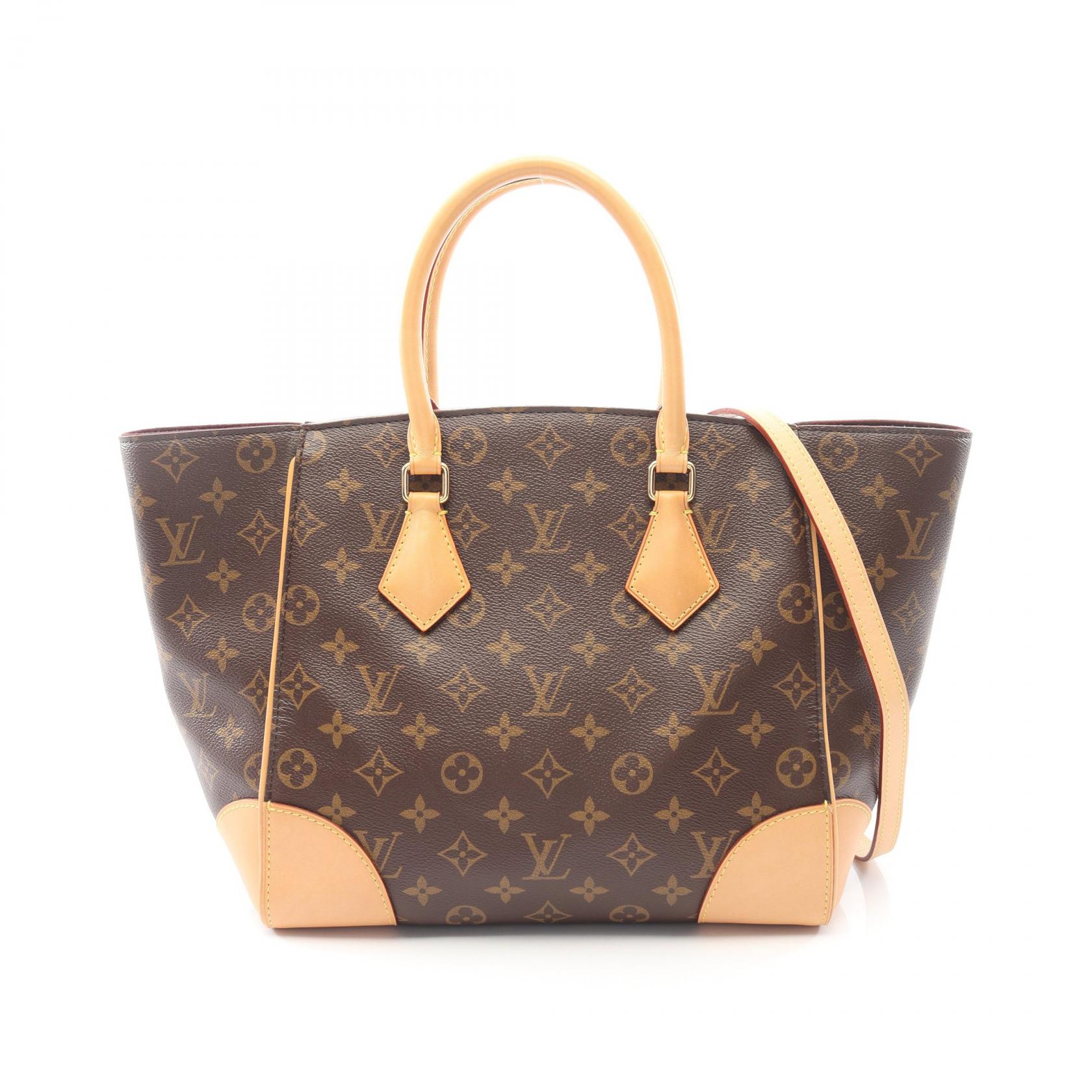 【10%OFFクーポン 7/21 10時～7/26 9:59】ルイ・ヴィトン LOUIS VUITTON フェニックスMM トートバッグ バッグ PVCコーティングキャンバス レザー モノグラム ブラウン系 M41540 【中古】｜RECLO（リクロ）店