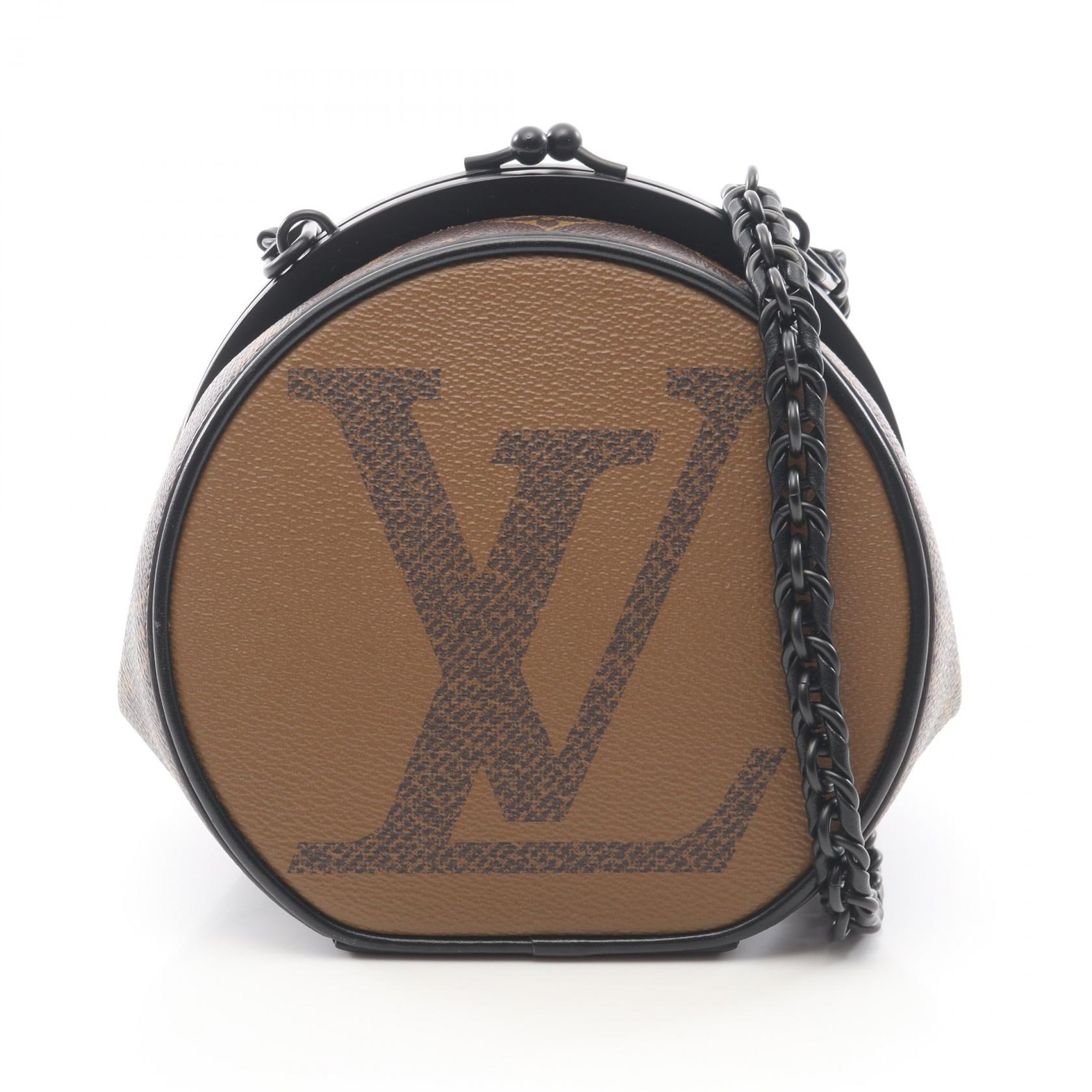 【15%OFFクーポン 7/19 20時～7/26 9:59】ルイ・ヴィトン LOUIS VUITTON ブルシコBC ショルダーバッグ バッグ PVCコーティングキャンバス モノグラム・ジャイアントリバース ブラウン系 M45280 【中古】｜RECLO（リクロ）店