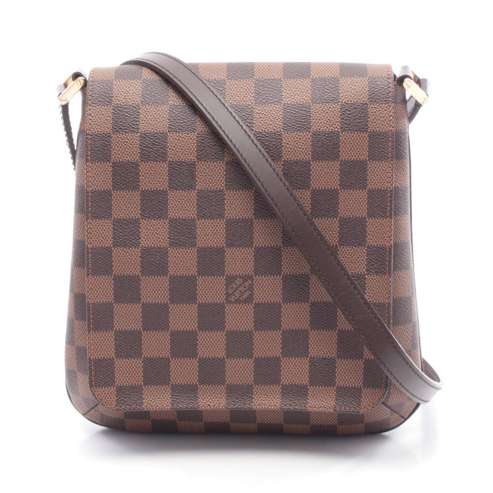ルイ・ヴィトン LOUIS VUITTON ミュゼットサルサ ロングストラップ ショルダーバッグ バッグ PVCコーティングキャンバス レザー ダミエ ブラウン系 N51300 【中古】