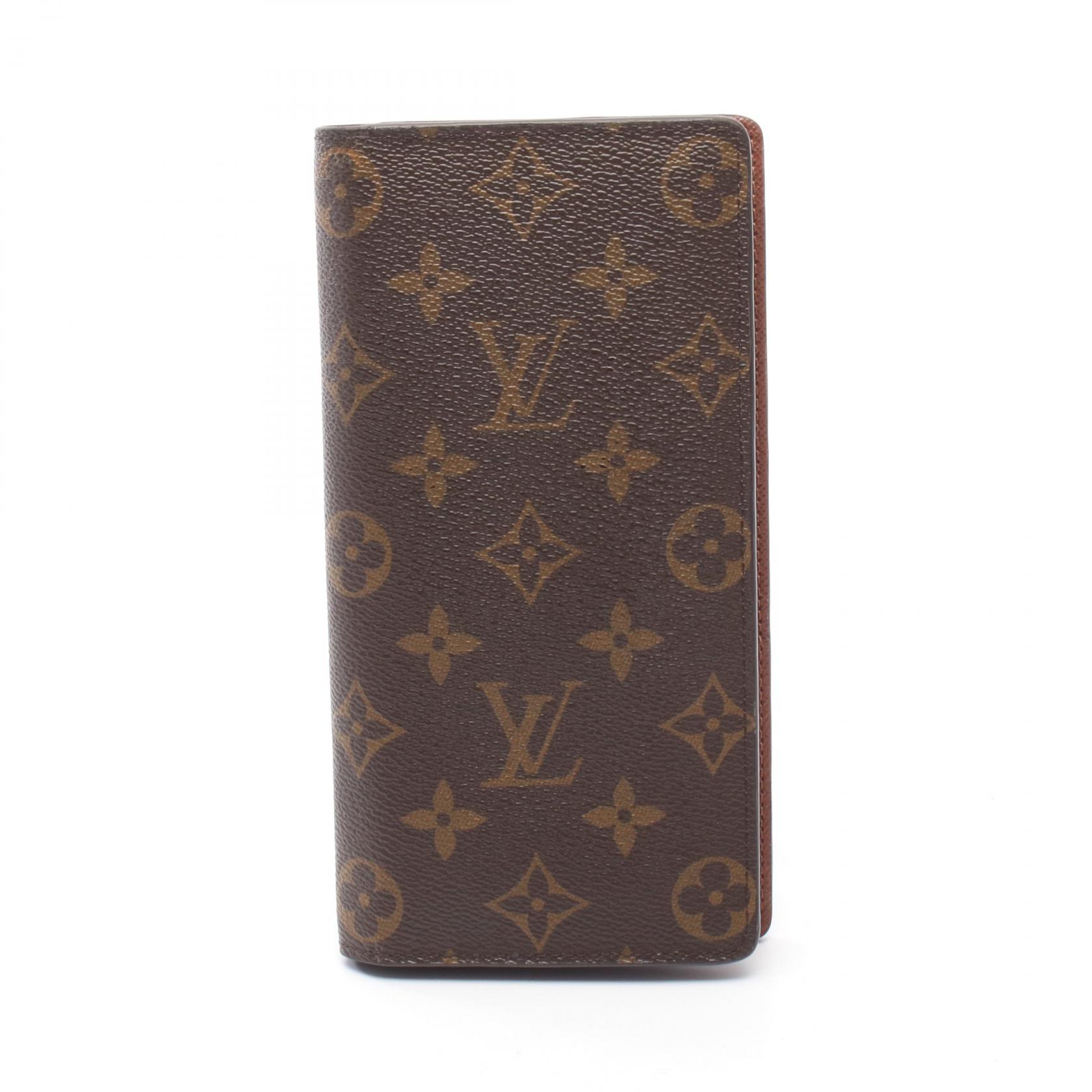 ルイ・ヴィトン LOUIS VUITTON ポルトフォイユ ブラザ 二つ折り長財布 財布 PVC モノグラム ブラウン系 M66540 【中古】