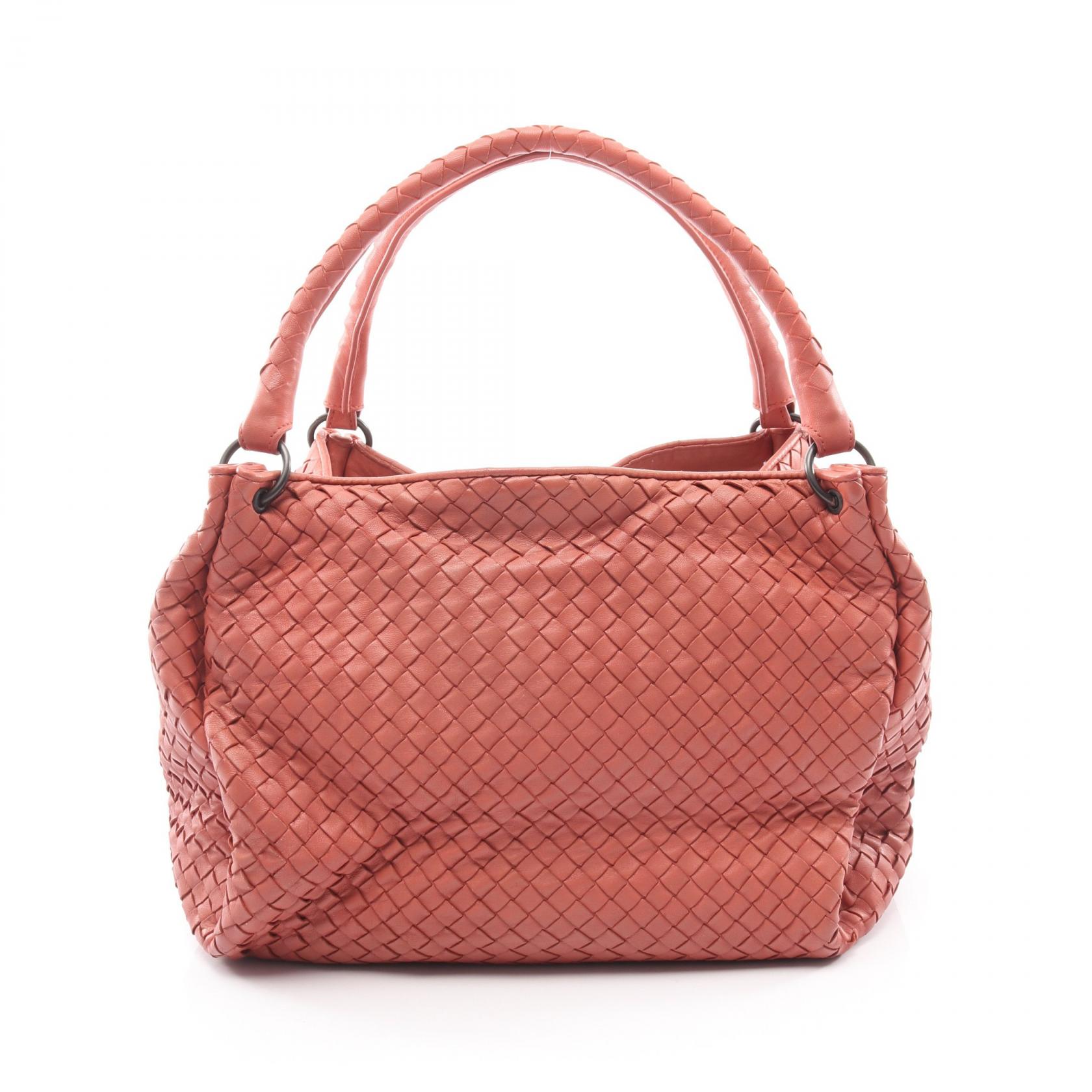 ボッテガヴェネタ BOTTEGA VENETA イントレチャート パラシュートバッグ トートバッグ バッグ レザー ピンク系 222322 【中古】｜RECLO（リクロ）店