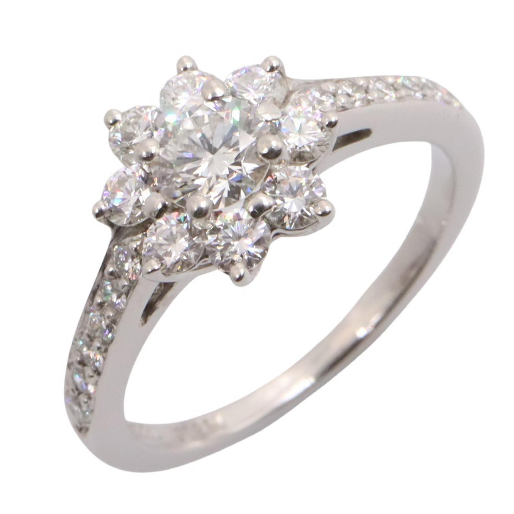ティファニー TIFFANY＆CO ダイヤモンド リング リング・指輪 ジュエリー Pt950プラチナ ダイヤモンド シルバー系 / クリア系 【中古】