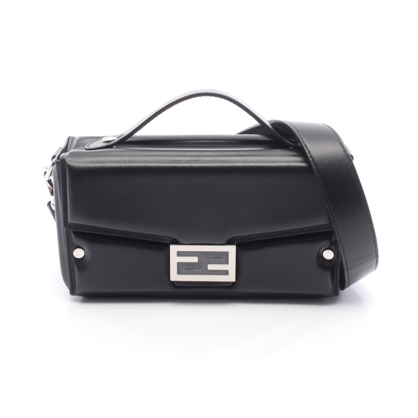 【10%OFFクーポン 7/21 10時~7/26 9:59】フェンディ FENDI ソフトトランクバゲット ショルダーバッグ バッグ レザー ブラック系 7VA565ASIVF0GXN 【新品】|RECLO(リクロ)店