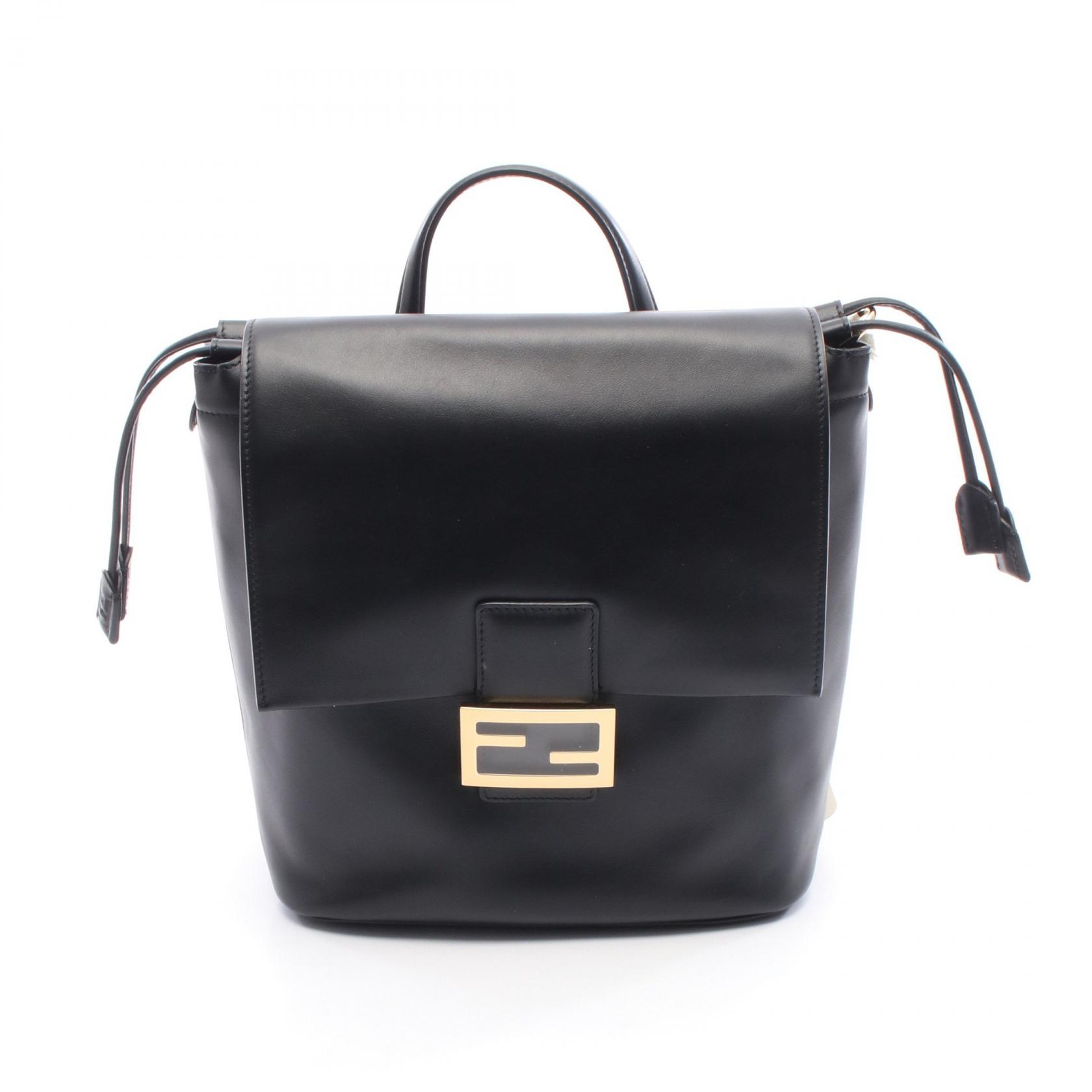 フェンディ FENDI リュックサック バックパック バッグ レザー ブラック系 8BZ057AYJ1F0KUR 【新品】