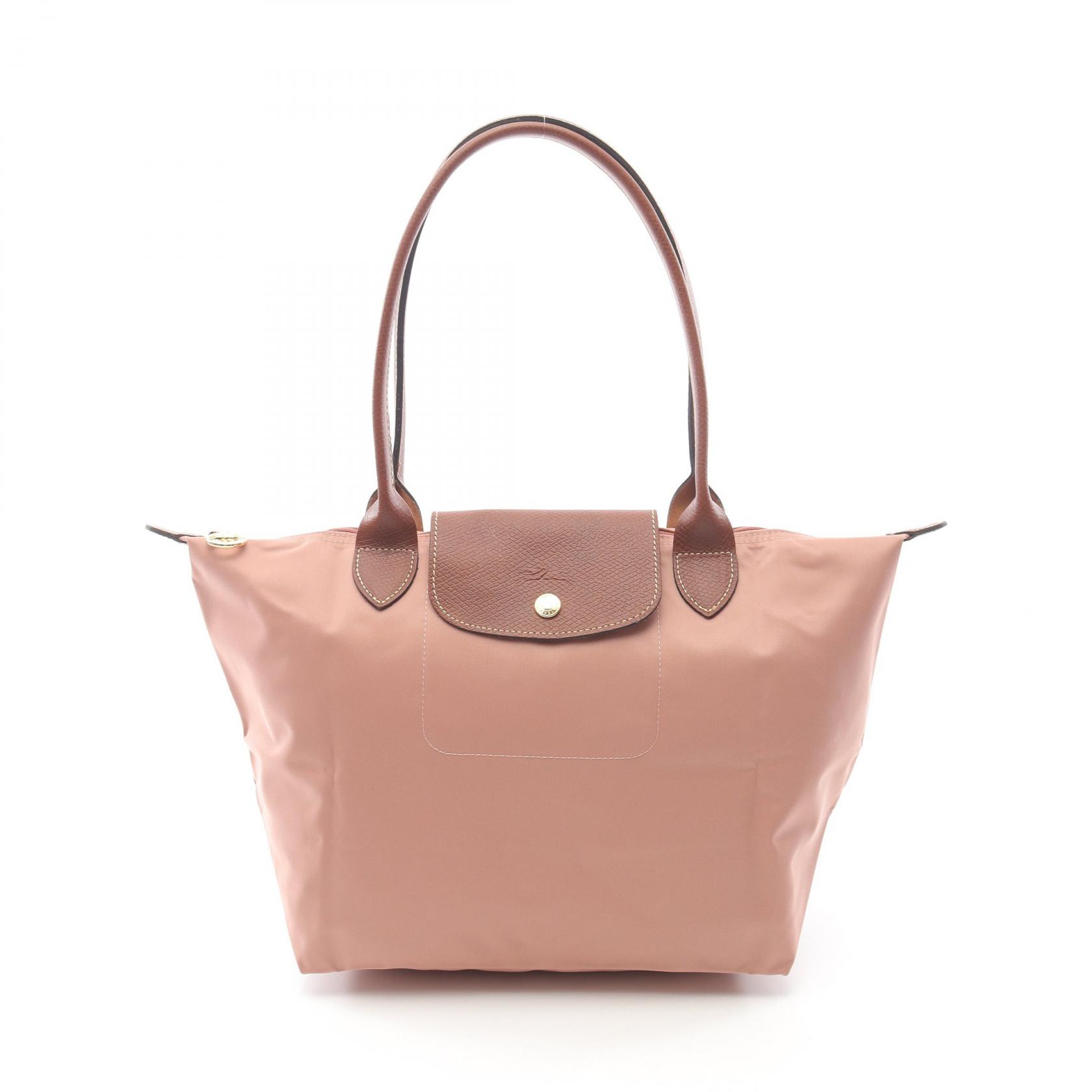 ロンシャン Longchamp LE PLIAGE ORIGINAL M ル プリアージュ オリジナル M トートバッグ バッグ キャンバス レザー ピンク系 / ブラウン系 L2605089P96 【新品】