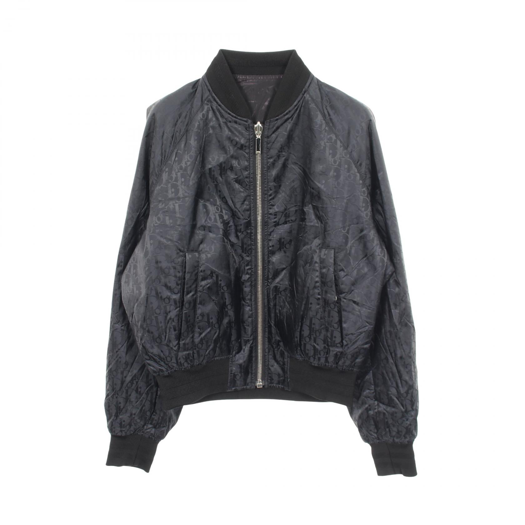 ディオール Dior オブリーク ブルゾン 衣料品 アウター ナイロン ネイビー系 【中古】