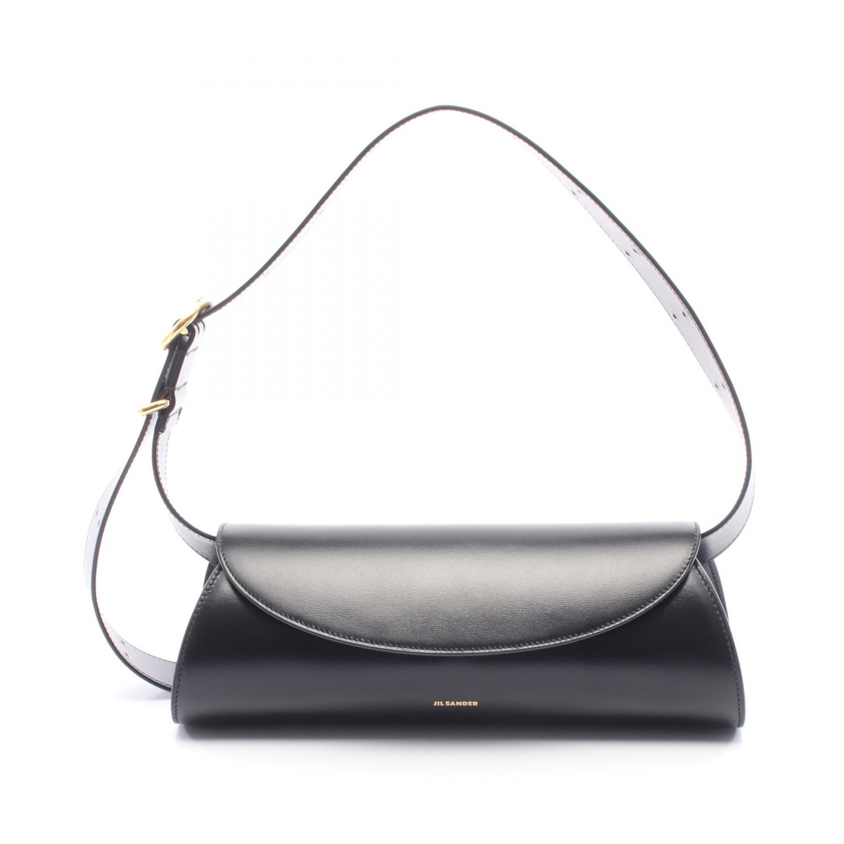 ジルサンダー JIL SANDER Cannolo スモール ショルダーバッグ バッグ レザー ブラック系 J07WD0023P4840001 【新品】