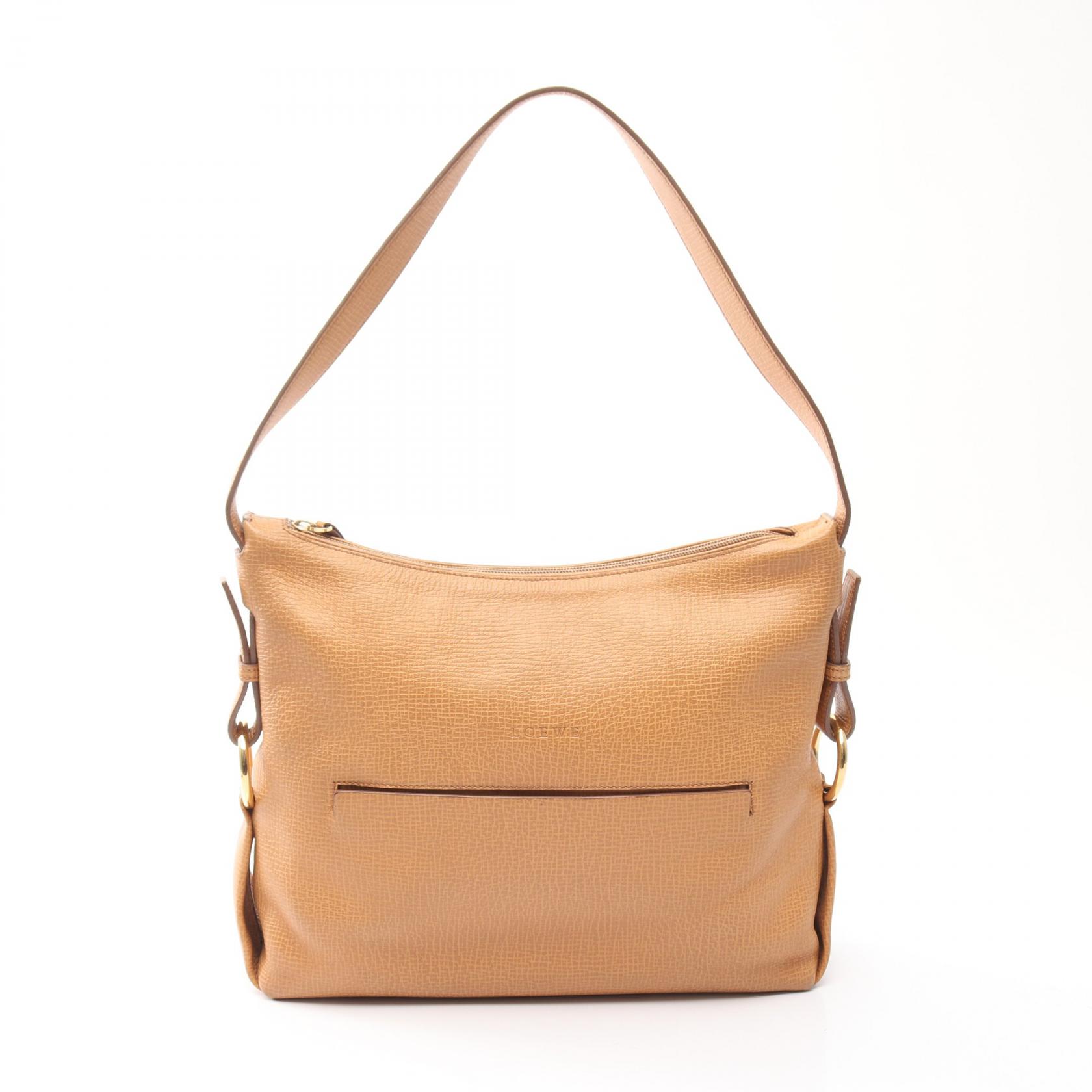 【全品ポイント11倍｜7/30 0:00-23:59】ロエベ LOEWE ショルダーバッグ バッグ レザー ベージュ系 【中古】｜RECLO（リクロ）店