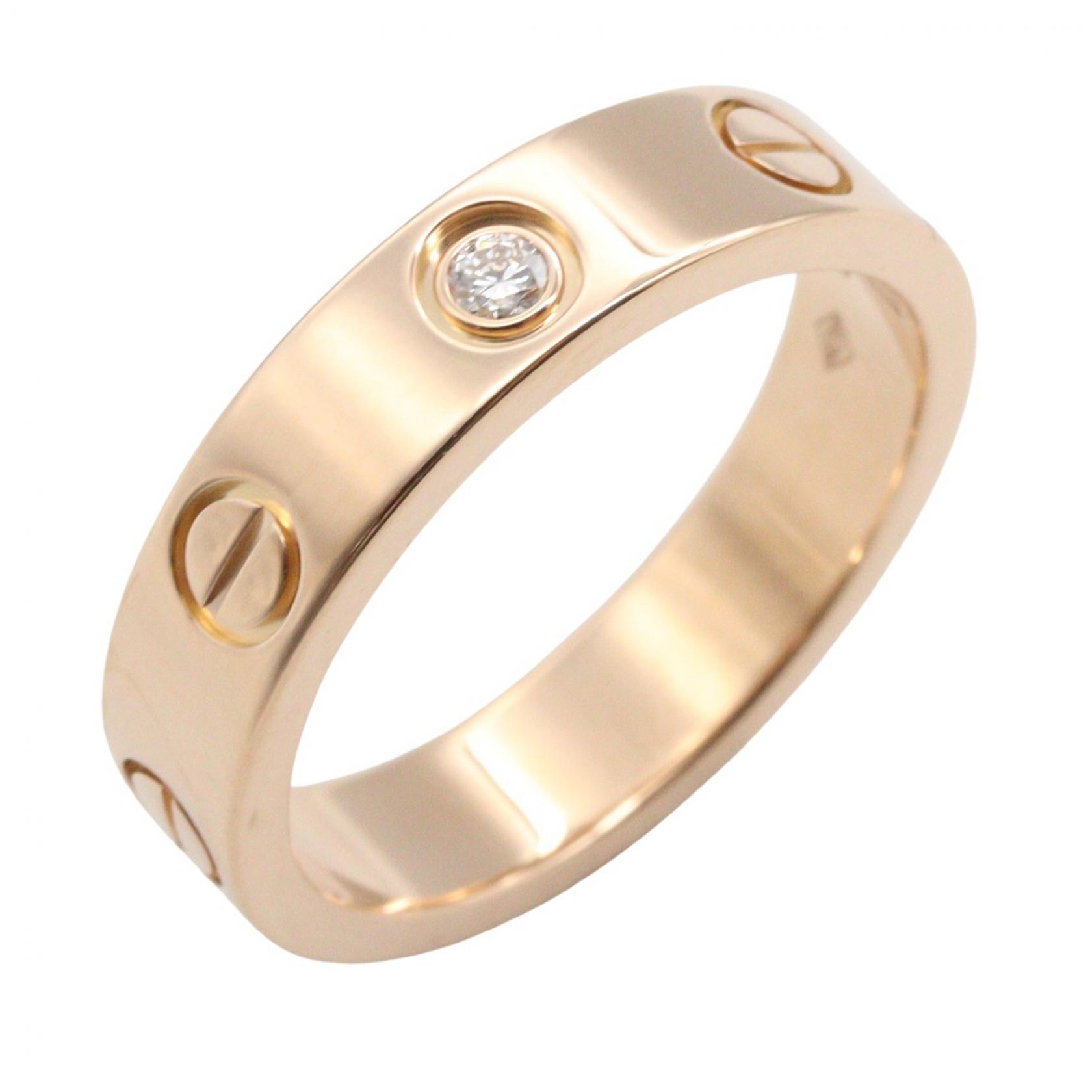 カルティエ CARTIER ミニラブリング 1PD リング・指輪 ジュエリー K18PG（ピンクゴールド） ダイヤモンド ゴールド系 B4050700 【中古】