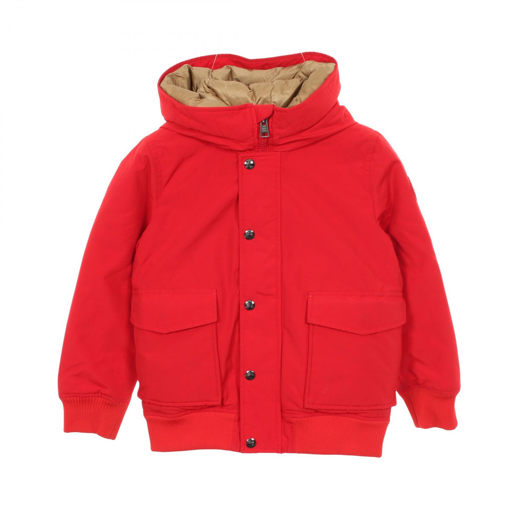 ウールリッチ WOOLRICH ダウンジャケット 衣料品 アウター ナイロン コットン レッド系 【中古】