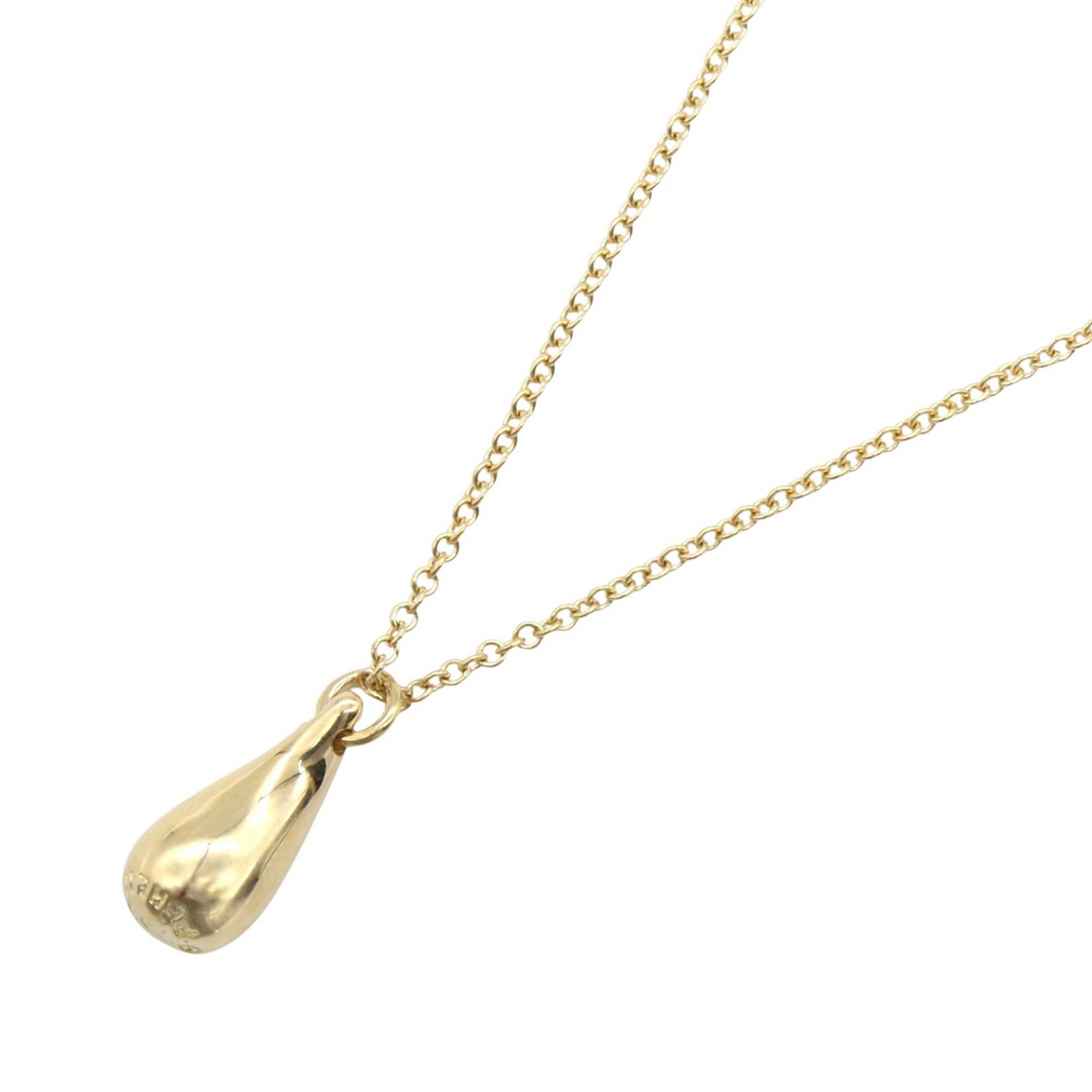 【10%OFFクーポン 7/21 10時～7/26 9:59】ティファニー TIFFANY＆CO ティアドロップ ネックレス ネックレス ジュエリー K18（イエローゴールド） ゴールド系 【中古】｜RECLO（リクロ）店