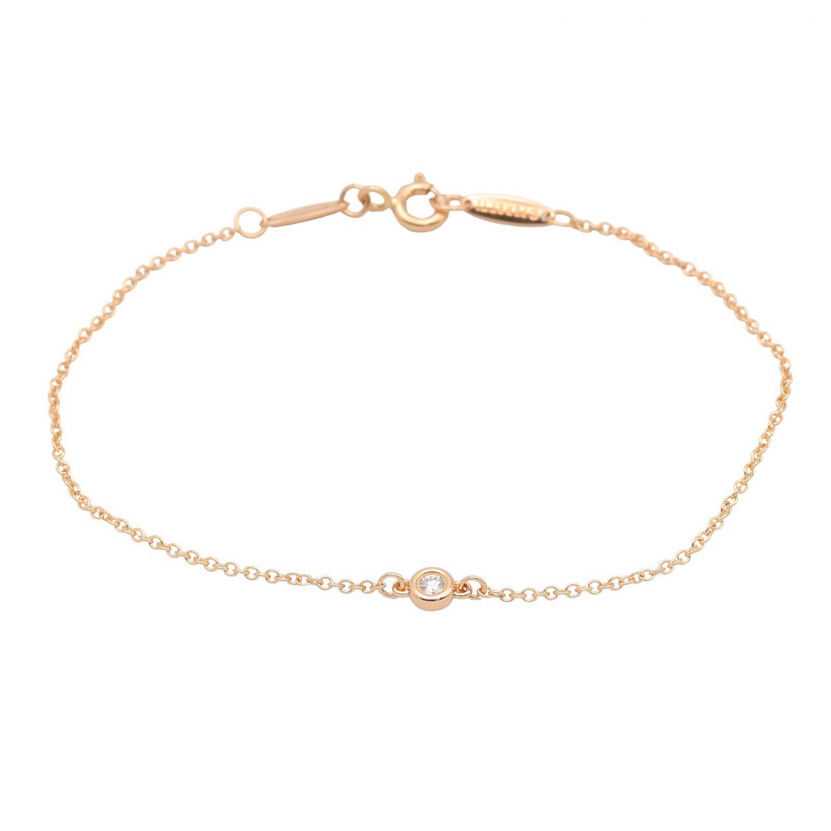 ティファニー TIFFANY＆CO バイザヤード ブレスレット ブレスレット アクセサリー K18PG（ピンクゴールド） ダイヤモンド クリア系 / ゴールド系 【中古】