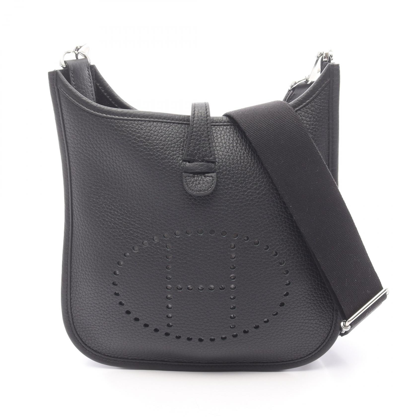 エルメス HERMES エヴリン23 ショルダーバッグ バッグ レザー トリヨンクレマンス トリヨンクレマンス ブラック系 【中古】