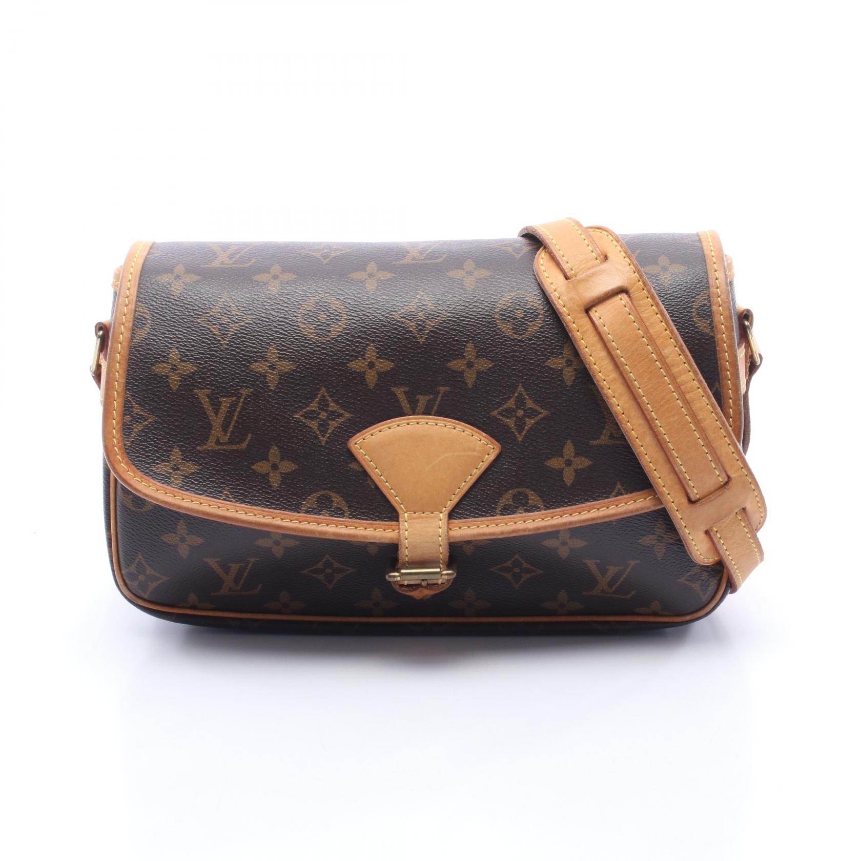 ルイ・ヴィトン LOUIS VUITTON ソローニュ ショルダーバッグ バッグ PVCコーティングキャンバス レザー モノグラム ブラウン系 M42250 【中古】