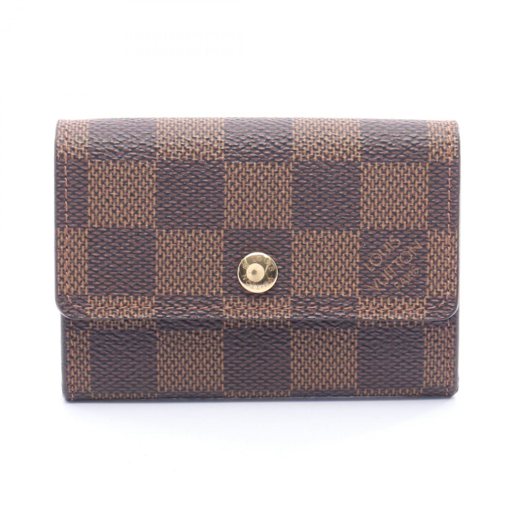 ルイ・ヴィトン LOUIS VUITTON ポルトモネプラ コインケース 財布 PVCコーティングキャンバス ダミエ ブラウン系 N61930 【中古】