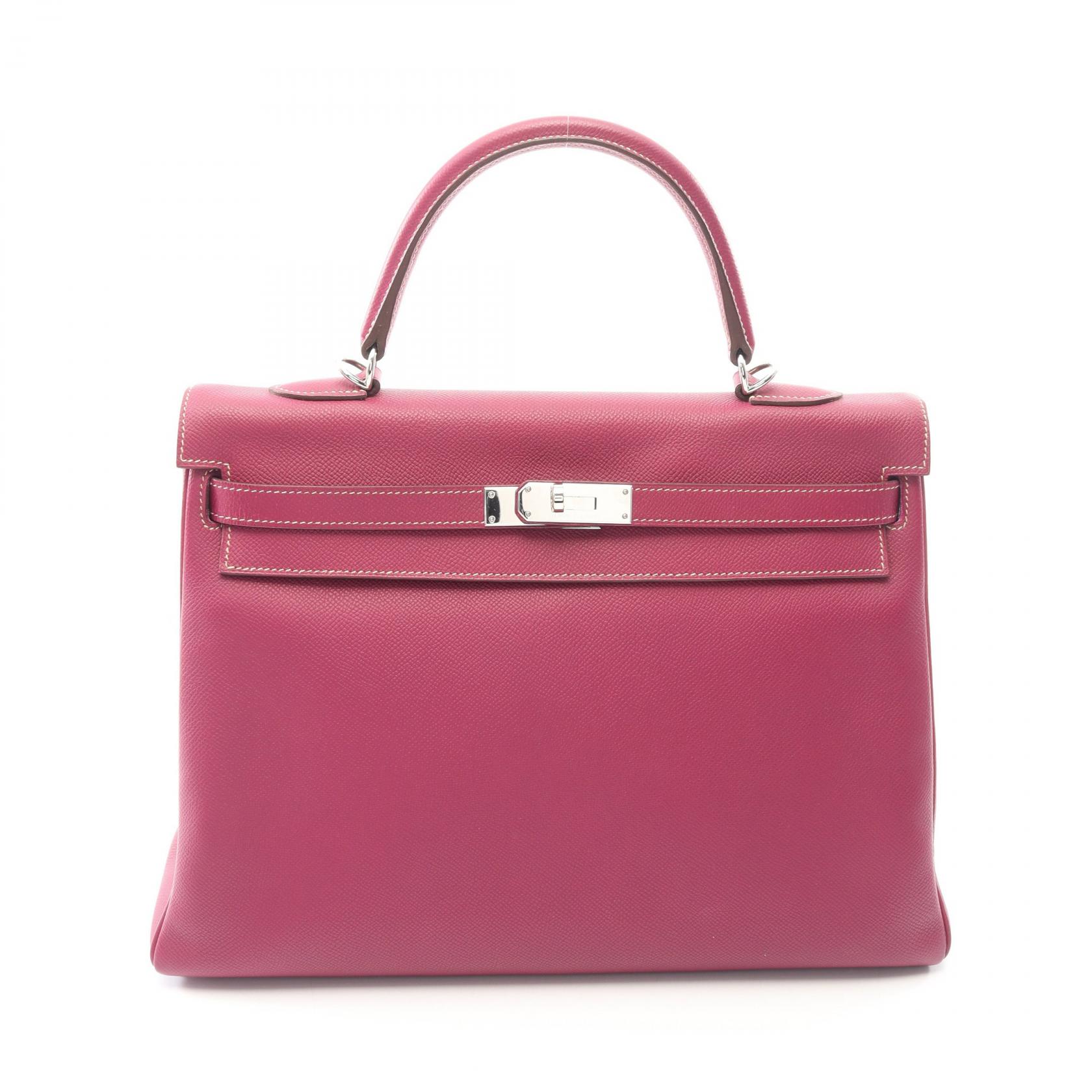 エルメス HERMES キャンディケリー35 内縫い 2WAY ハンドバッグ バッグ レザー ヴォーエプソン ヴォーエプソン ピンク系 【中古】