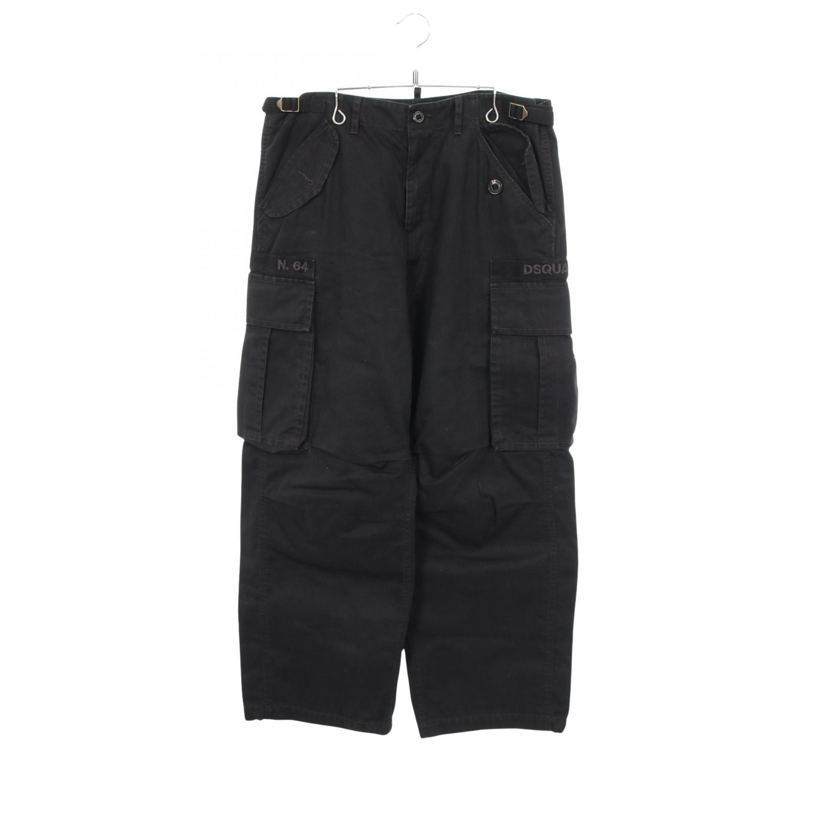 ディースクエアード DSQUARED2 カーゴパンツ 衣料品 ボトムス コットン ブラック系 【中古】