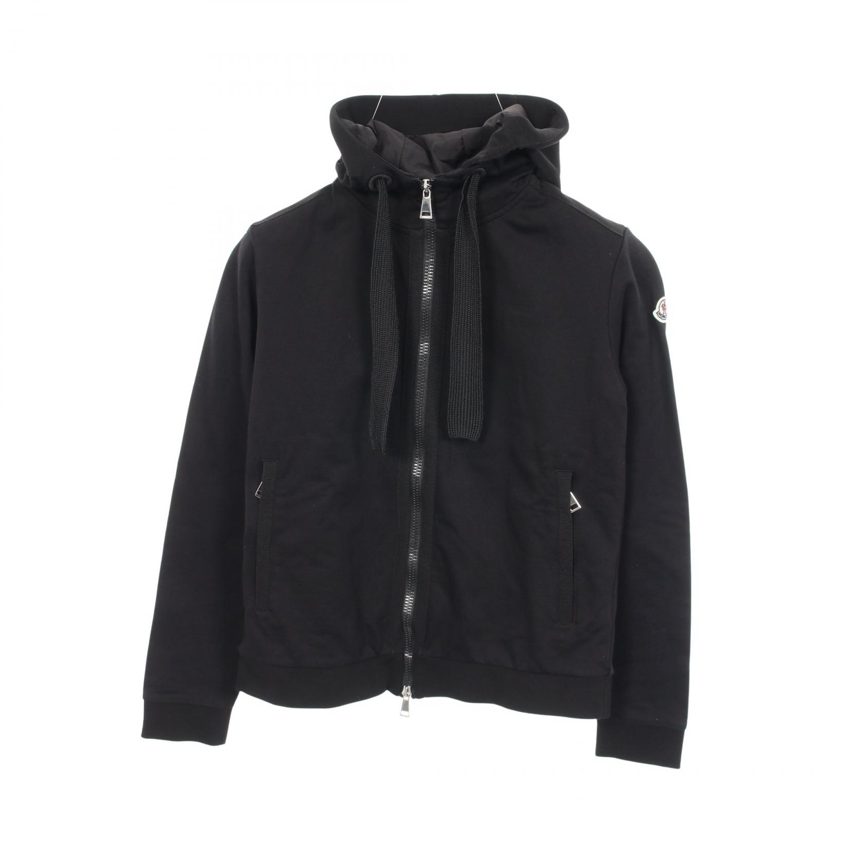 【10%OFFクーポン 7/18 0時～7/21 9:59】モンクレール MONCLER パーカー 衣料品 トップス コットン ブラック系 【中古】｜RECLO（リクロ）店