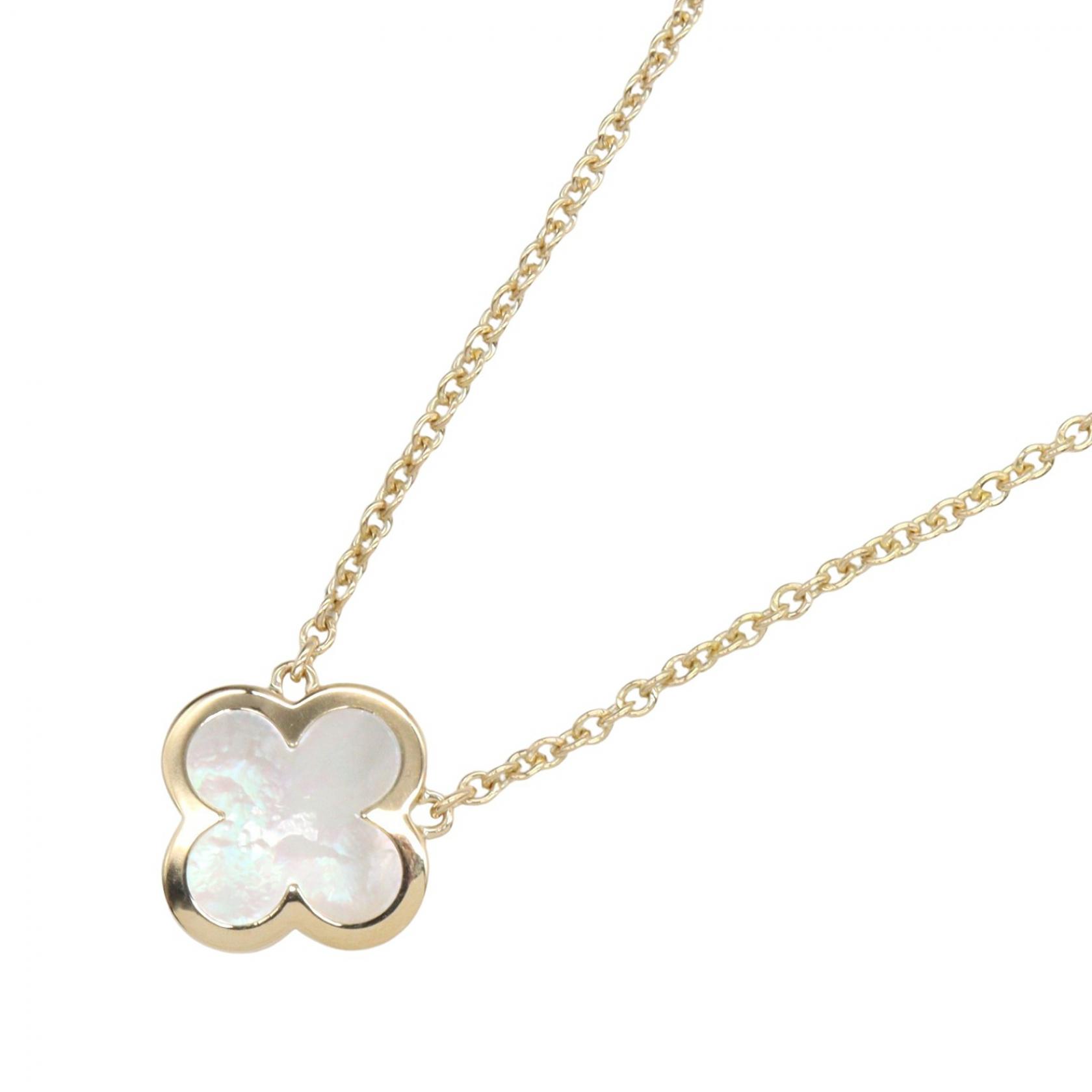 ヴァンクリーフ＆アーペル Van Cleef & Arpels ピュアアルハンブラ マザーオブパール ネックレス ネックレス ジュエリー K18（イエローゴールド） マザーオブパール ゴールド系 / ホワイト系 【中古】