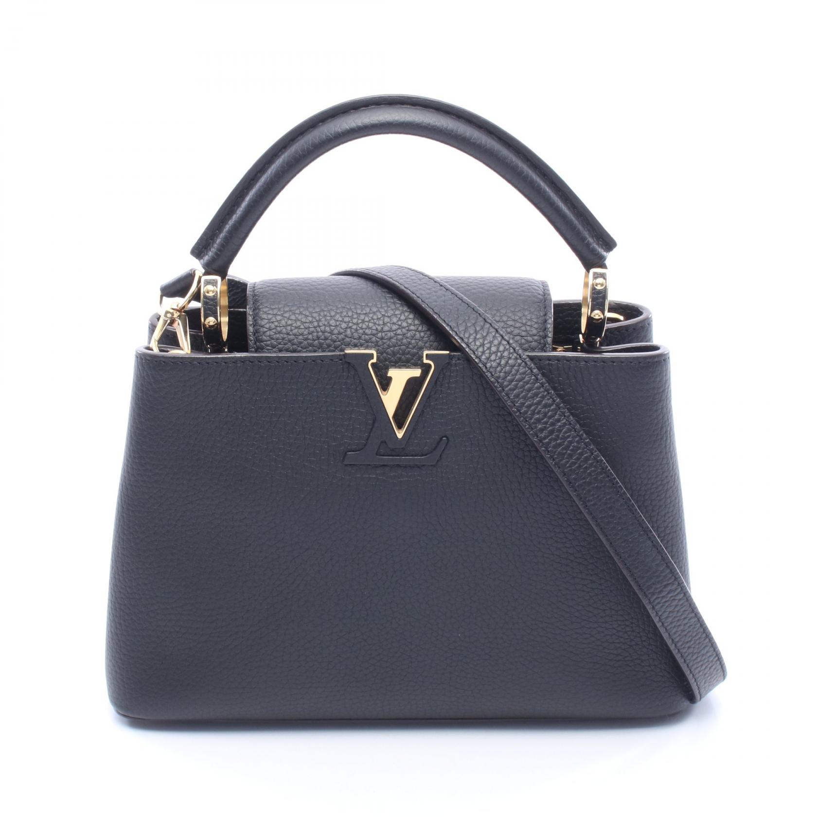 ルイ・ヴィトン LOUIS VUITTON カプシーヌBB 2WAY ハンドバッグ バッグ レザー ブラック系 M94755 【中古】