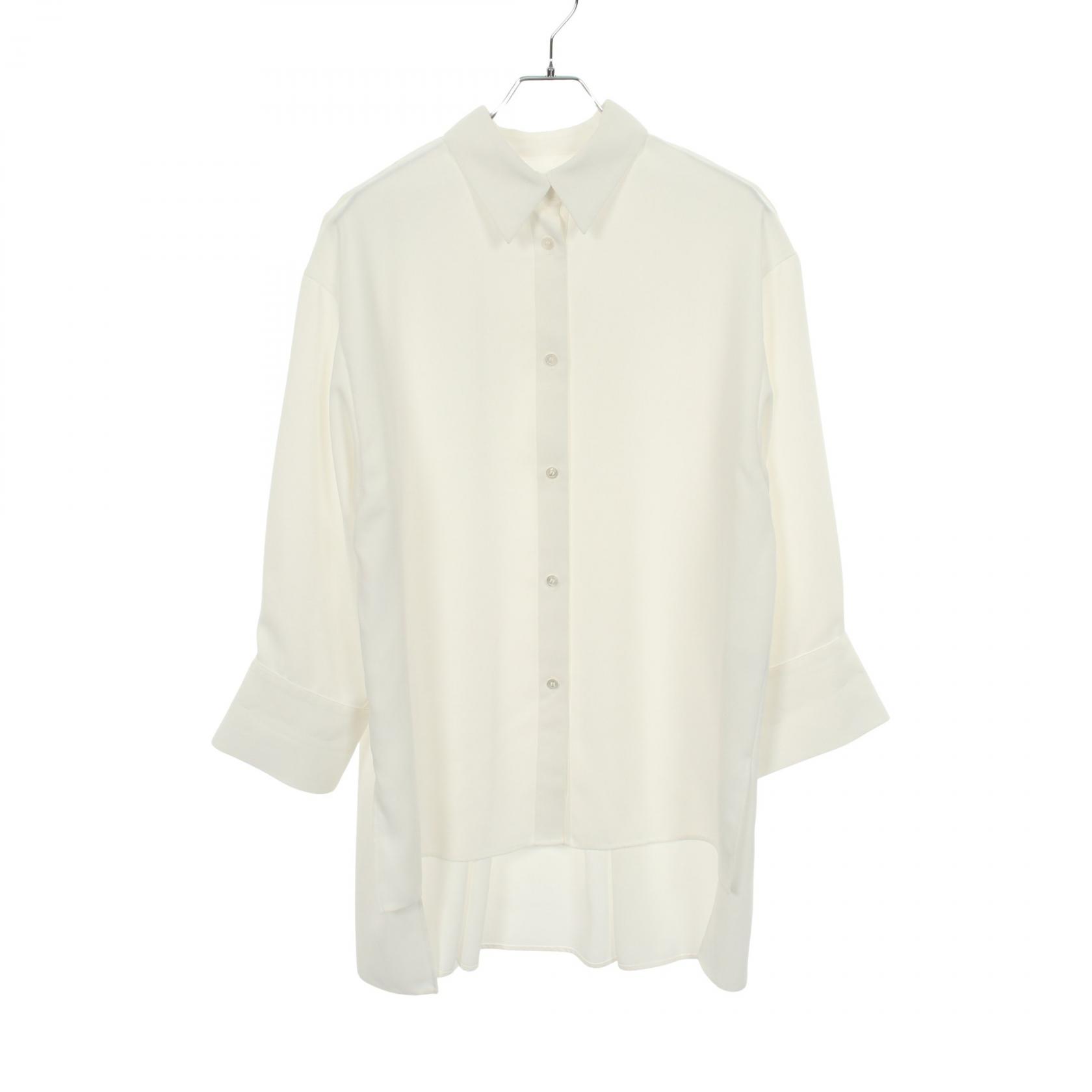 アドーア ADORE ドライタッチジョーゼットブラウス 長袖 衣料品 トップス ポリエステル ホワイト系 531-1210026 【中古】